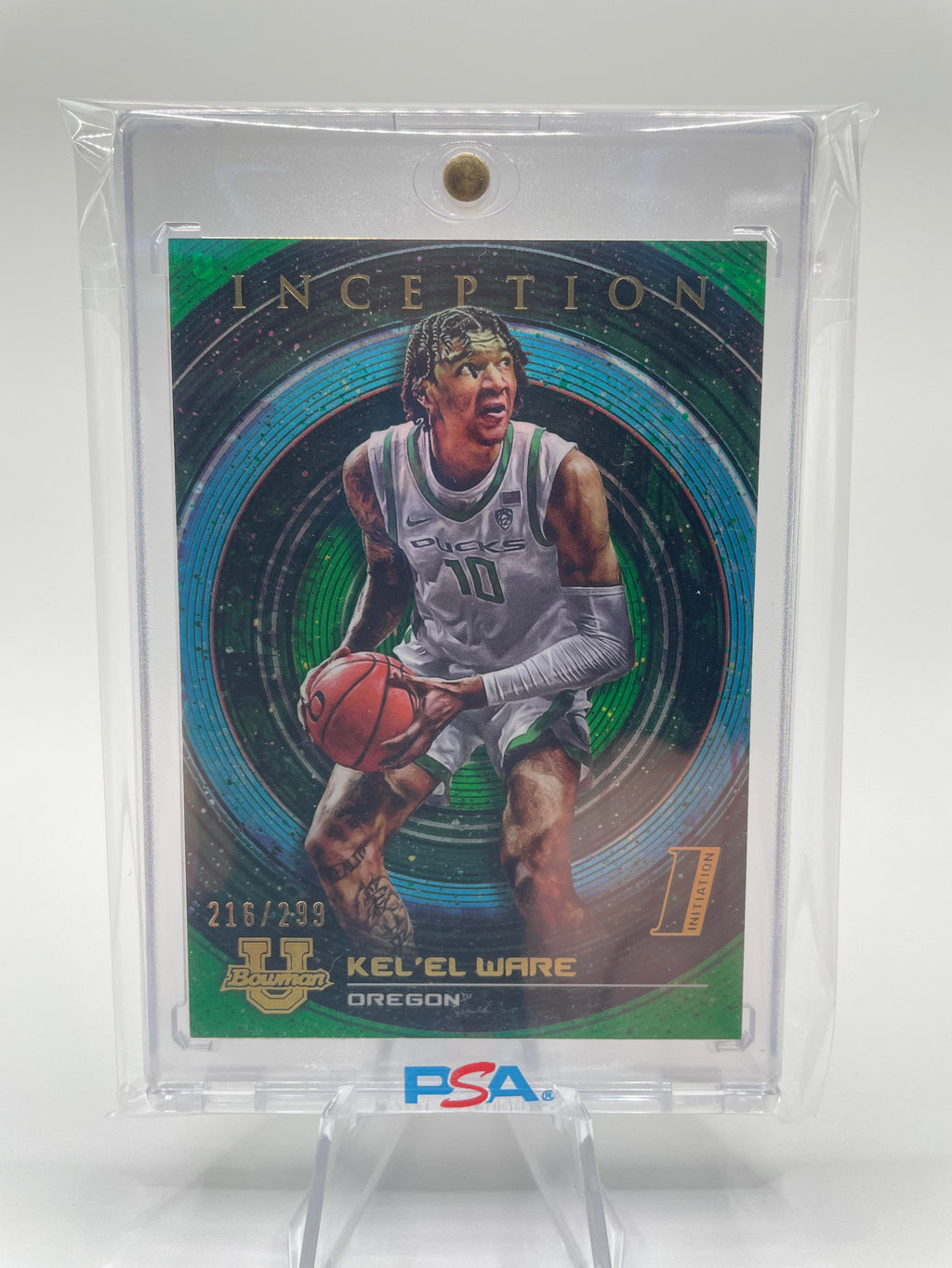 2022-23 Bowman University Inception Kel'El Ware Green Foil /299