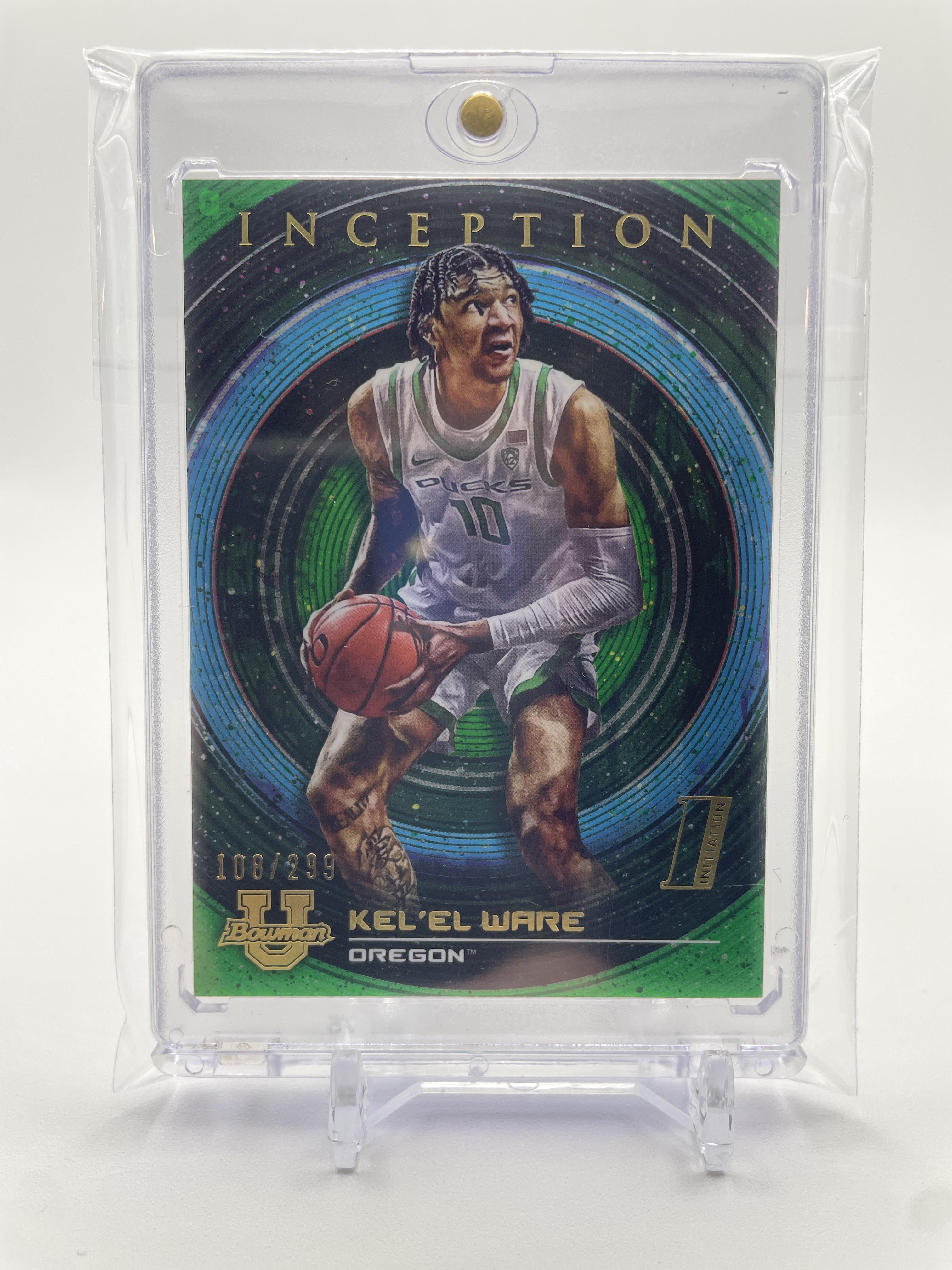 2022-23 Bowman University Inception Kel'El Ware Green Foil /299