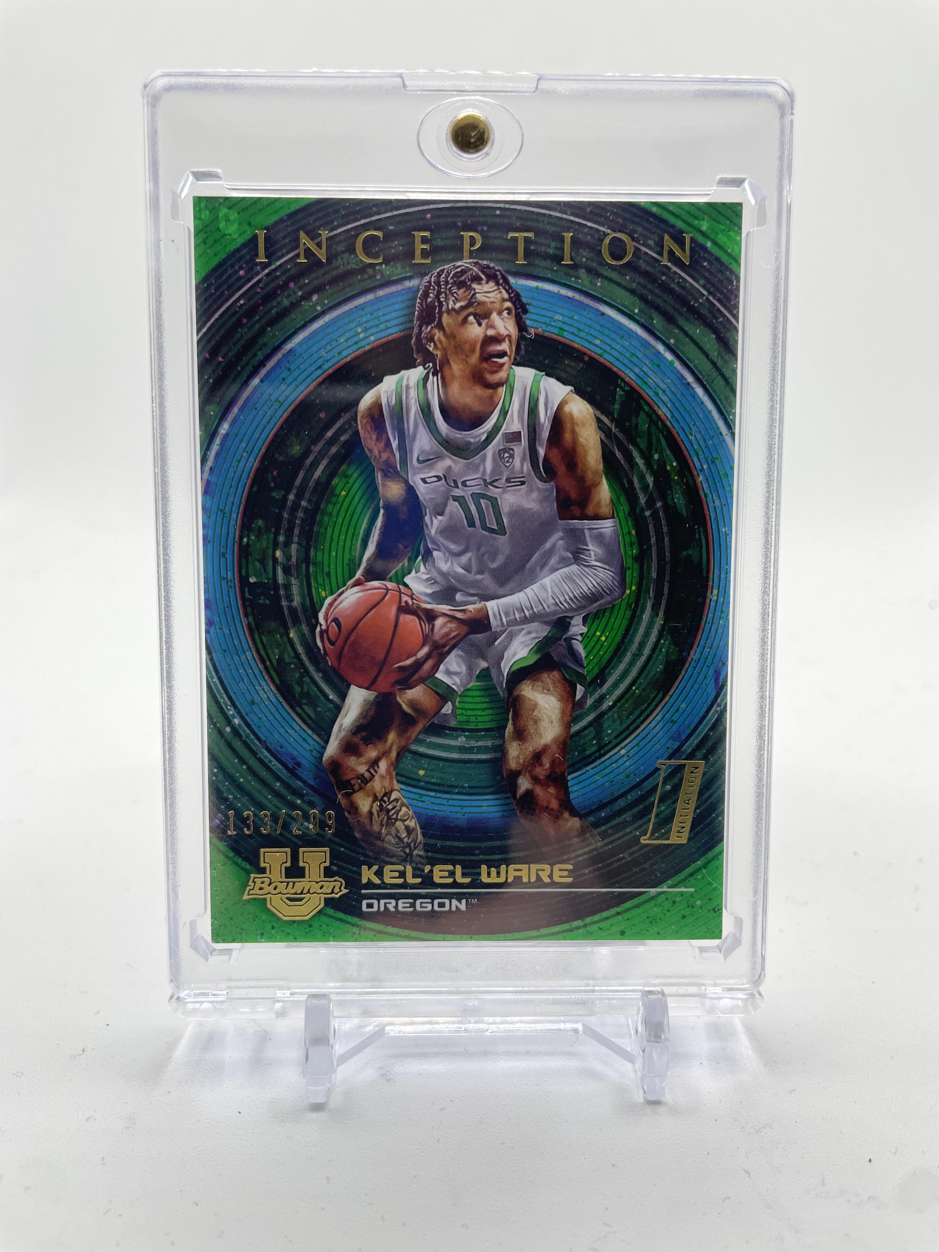 2022-23 Bowman University Inception Kel'El Ware Green Foil /299