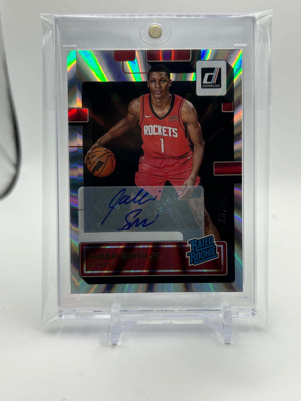 2022-23 Donruss Jabari Smith Jr. Rated Prospect Holo Rookie Auto #203