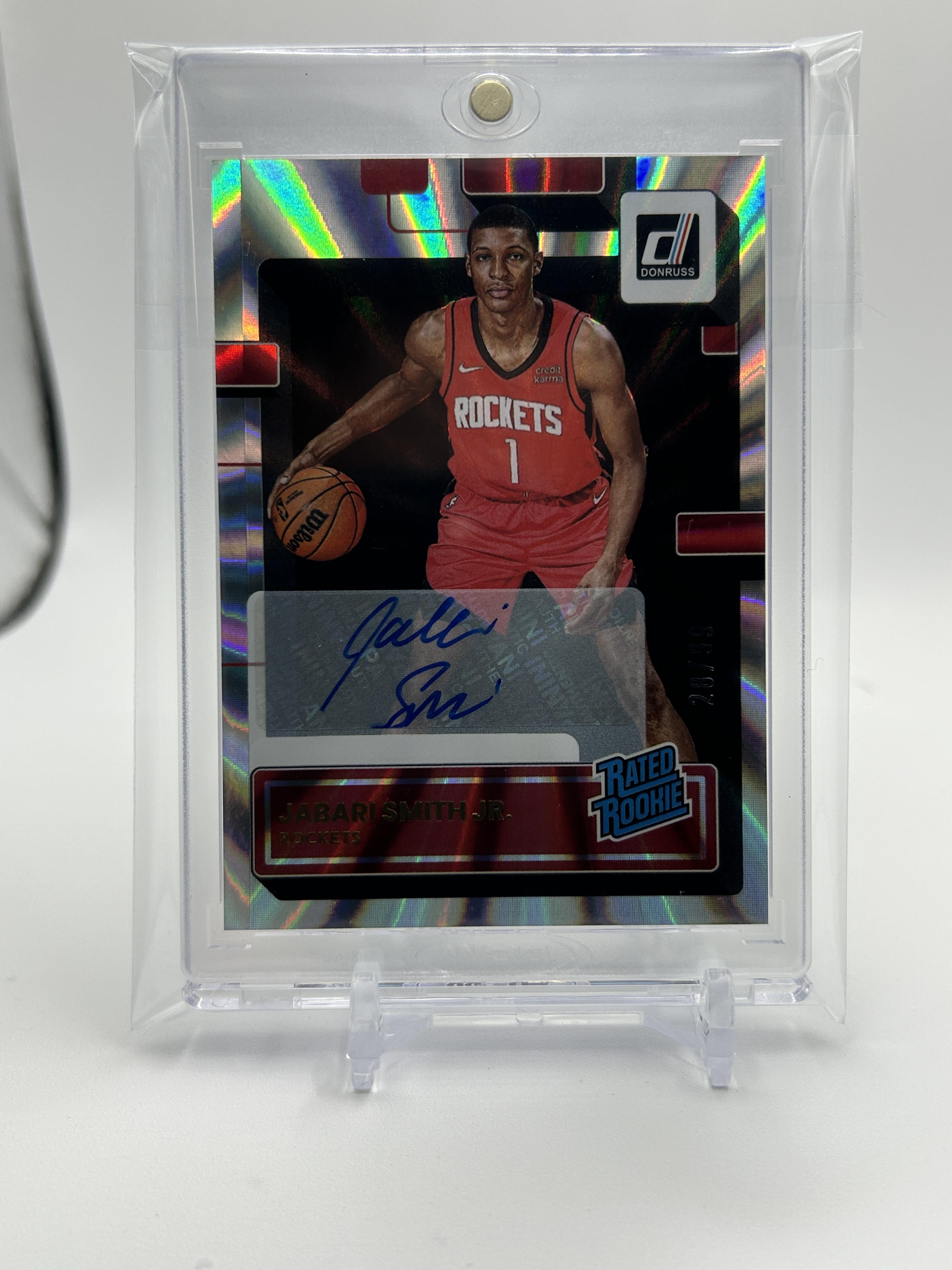 2022-23 Donruss Jabari Smith Jr. Rated Prospect Holo Rookie Auto #203