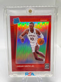 2022-23 Donruss Optic Draft Picks Jabari Smith Jr Red Prizm Rated Rookie /149