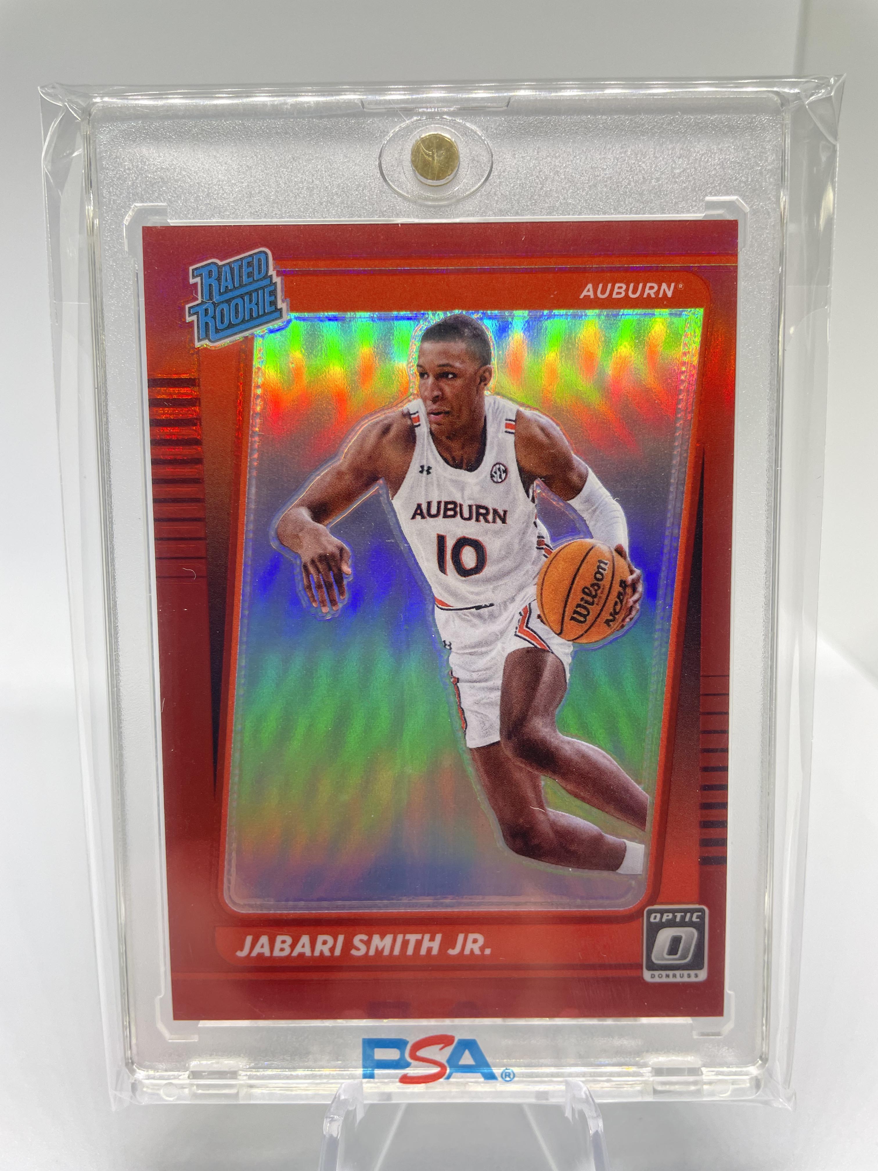 2022-23 Donruss Optic Draft Picks Jabari Smith Jr Red Prizm Rated Rookie /149