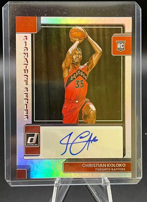 2022-23 Donruss Signature Series Christian Koloko SP Rookie Auto SS-CKO