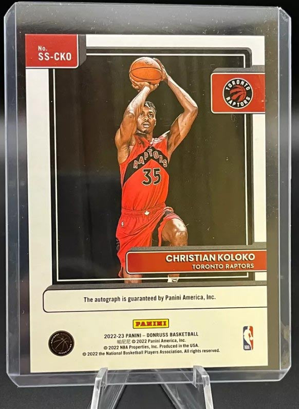 2022-23 Donruss Signature Series Christian Koloko SP Rookie Auto SS-CKO