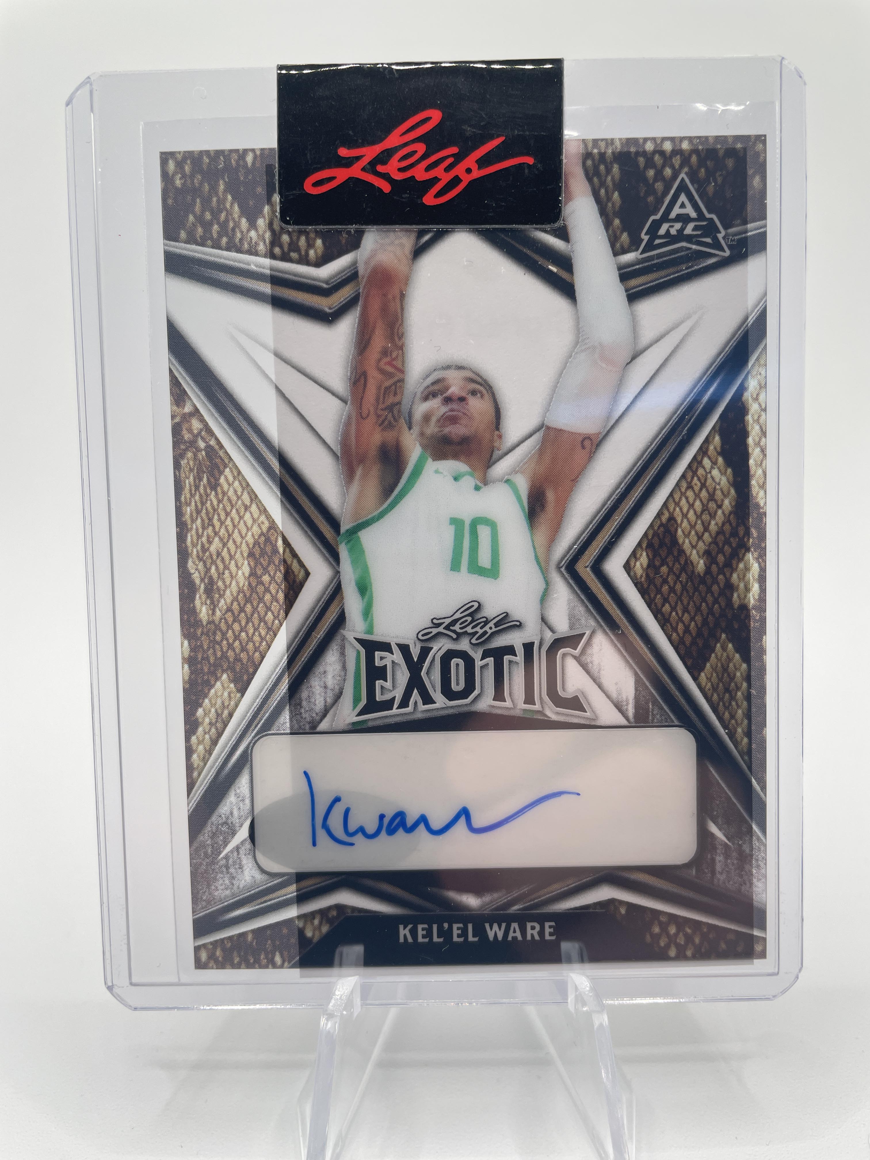 2022-23 Leaf Exotic Kel'El Ware Snakeskin Pre-Production Proof Rookie Auto 1/1