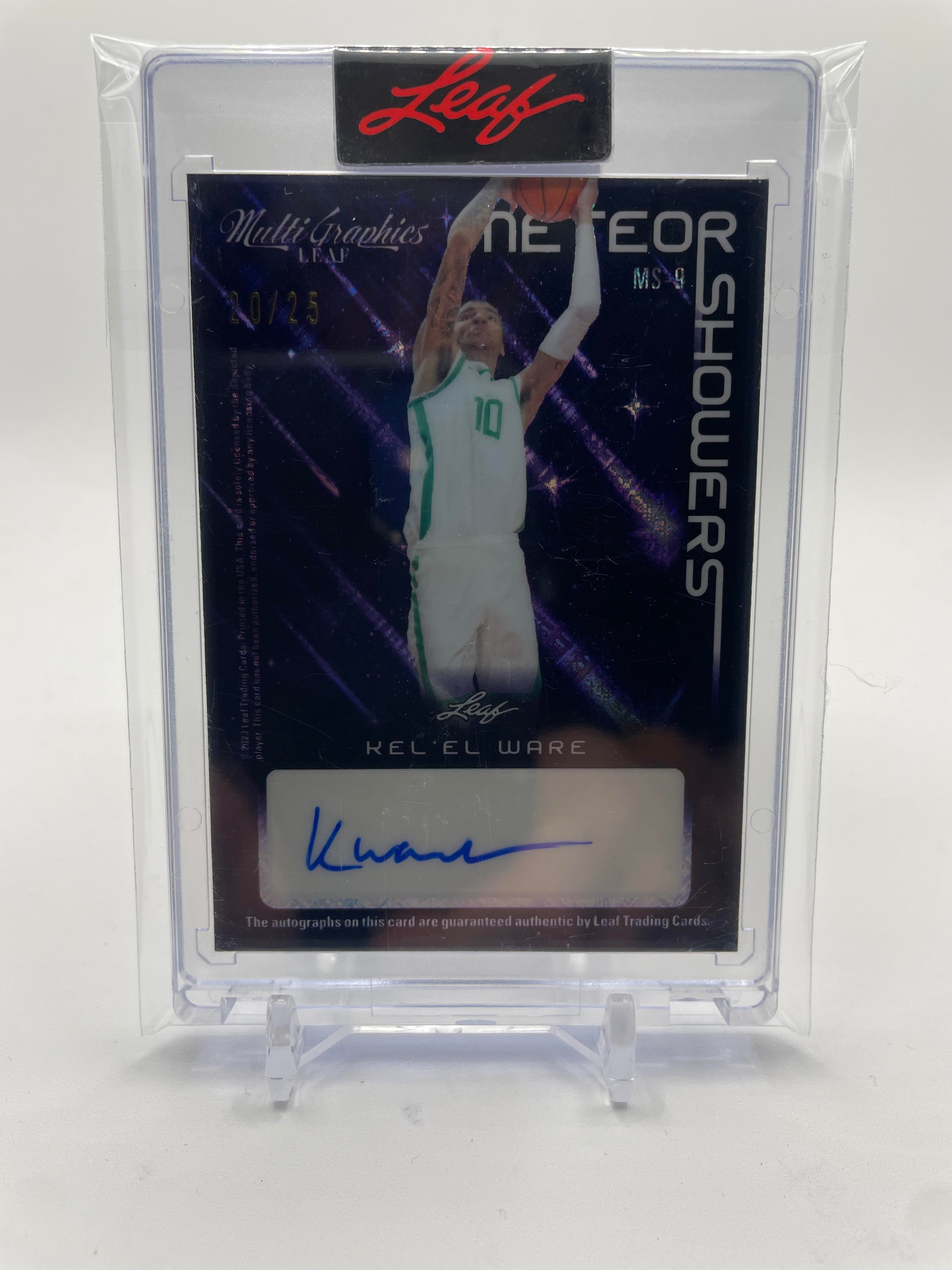 2022-23 Leaf MultiGraphics Kel'El Ware + Kyle Filipowski Meteor Showers Auto /15