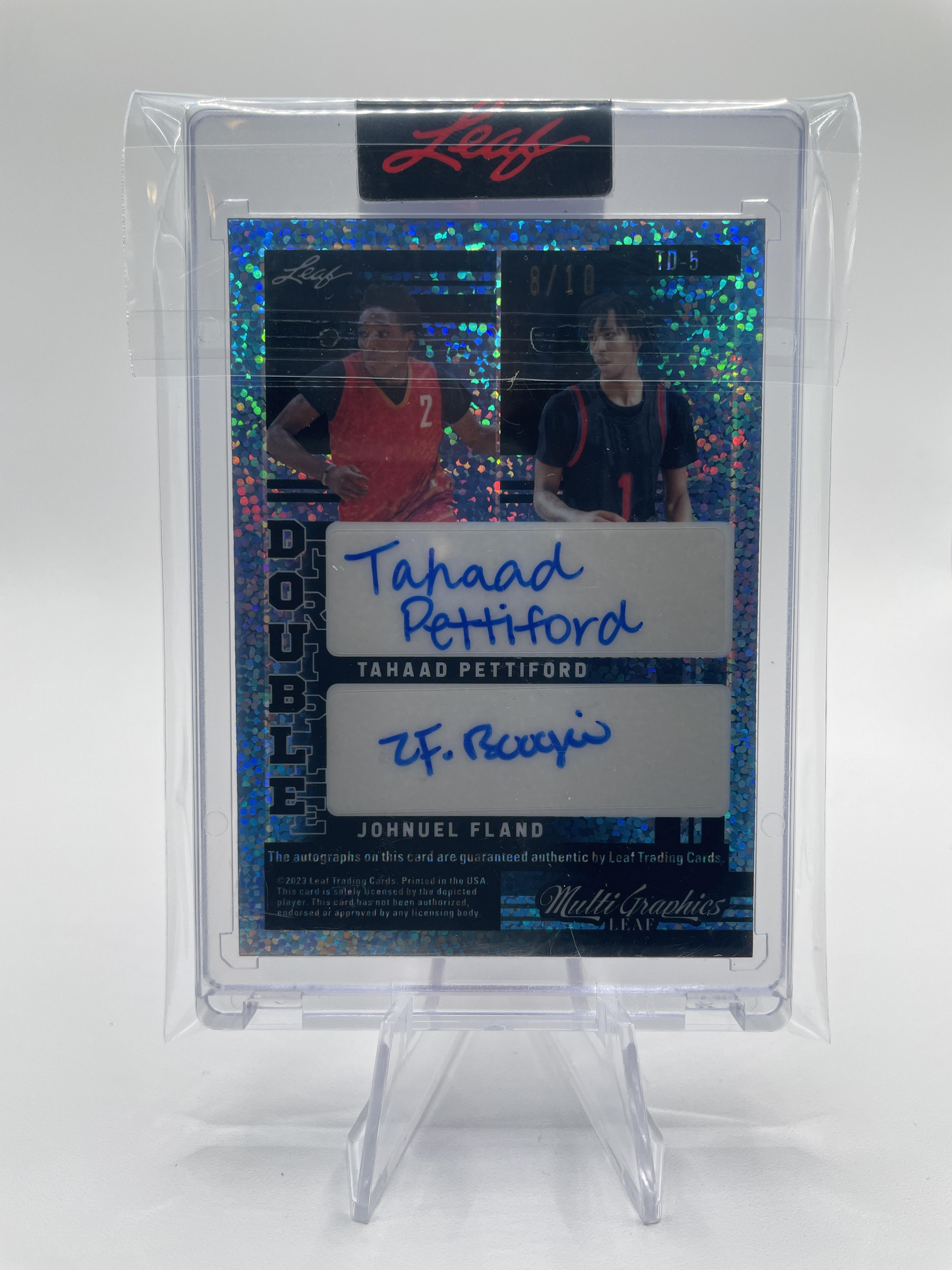 2022-23 Leaf Multigraphics Dylan Harper Pettiford Fland Blue Diamond Auto /10