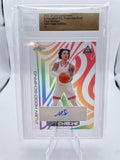 2022-23 Leaf Optichrome Jalen Hood-Schifino Clear Rainbow Proof Rookie Auto 1/1