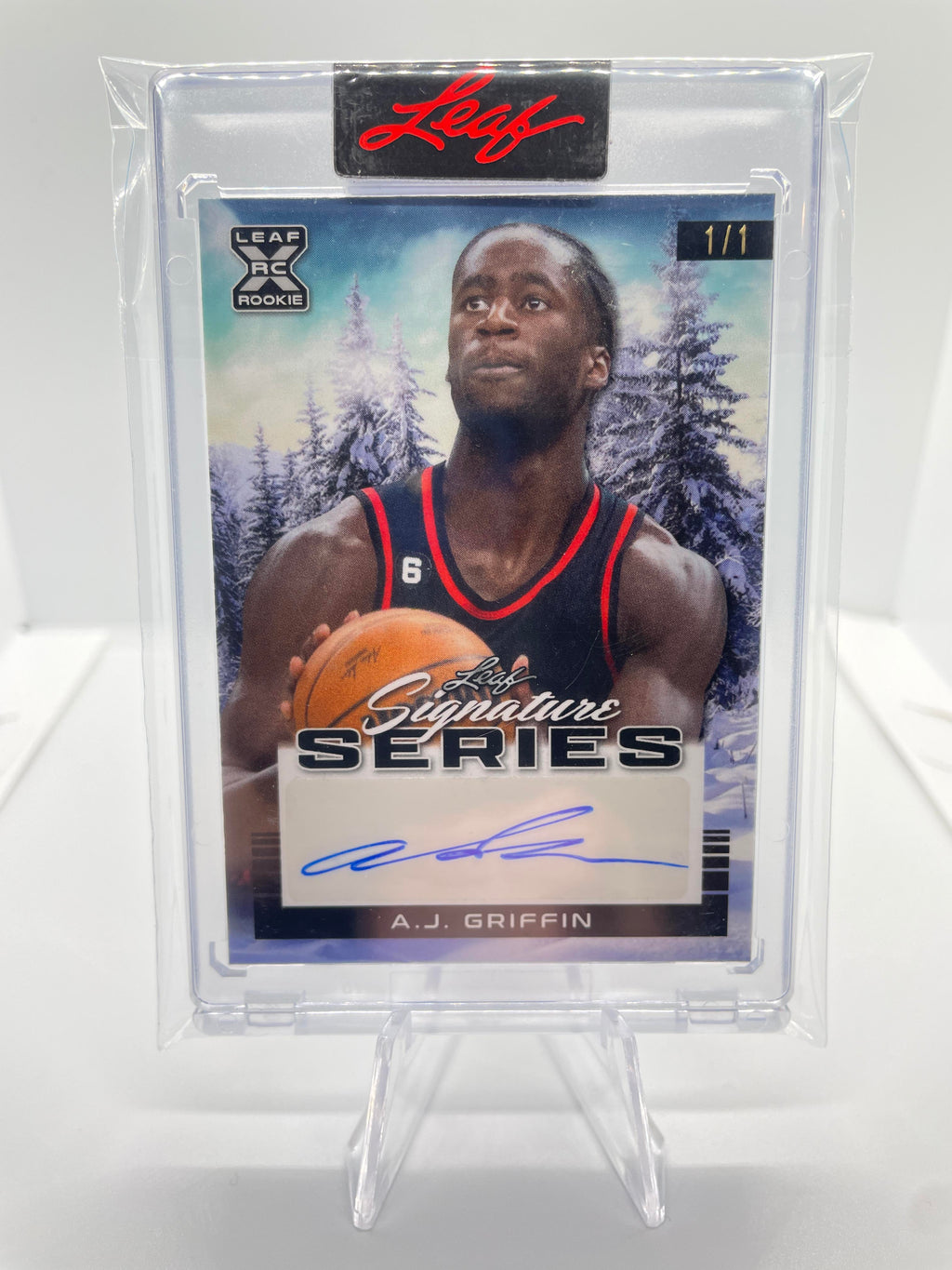 2022-23 Leaf Signature Series AJ Griffin Winter Rookie Auto 1/1