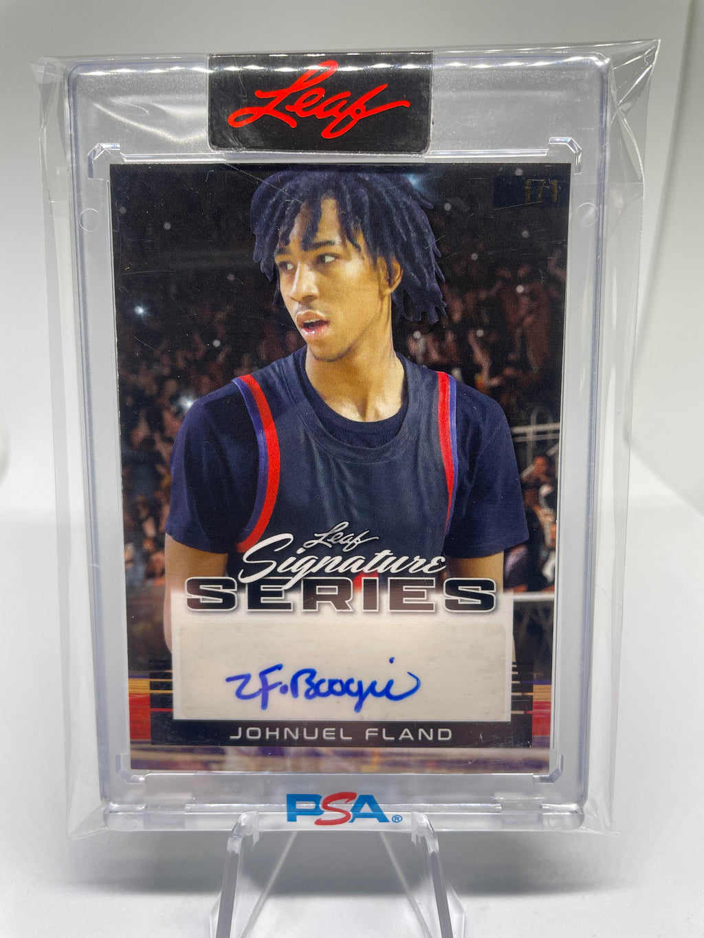 2022-23 Leaf Signature Series Johnuel Fland 1/1 Court Rookie Auto #BA-JF1