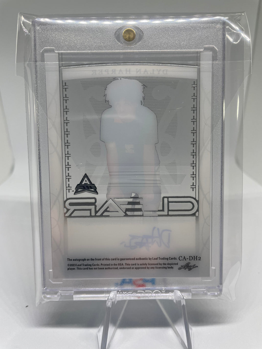 2022-23 Leaf Trinity Clear Dylan Harper Gold Rookie Auto /35