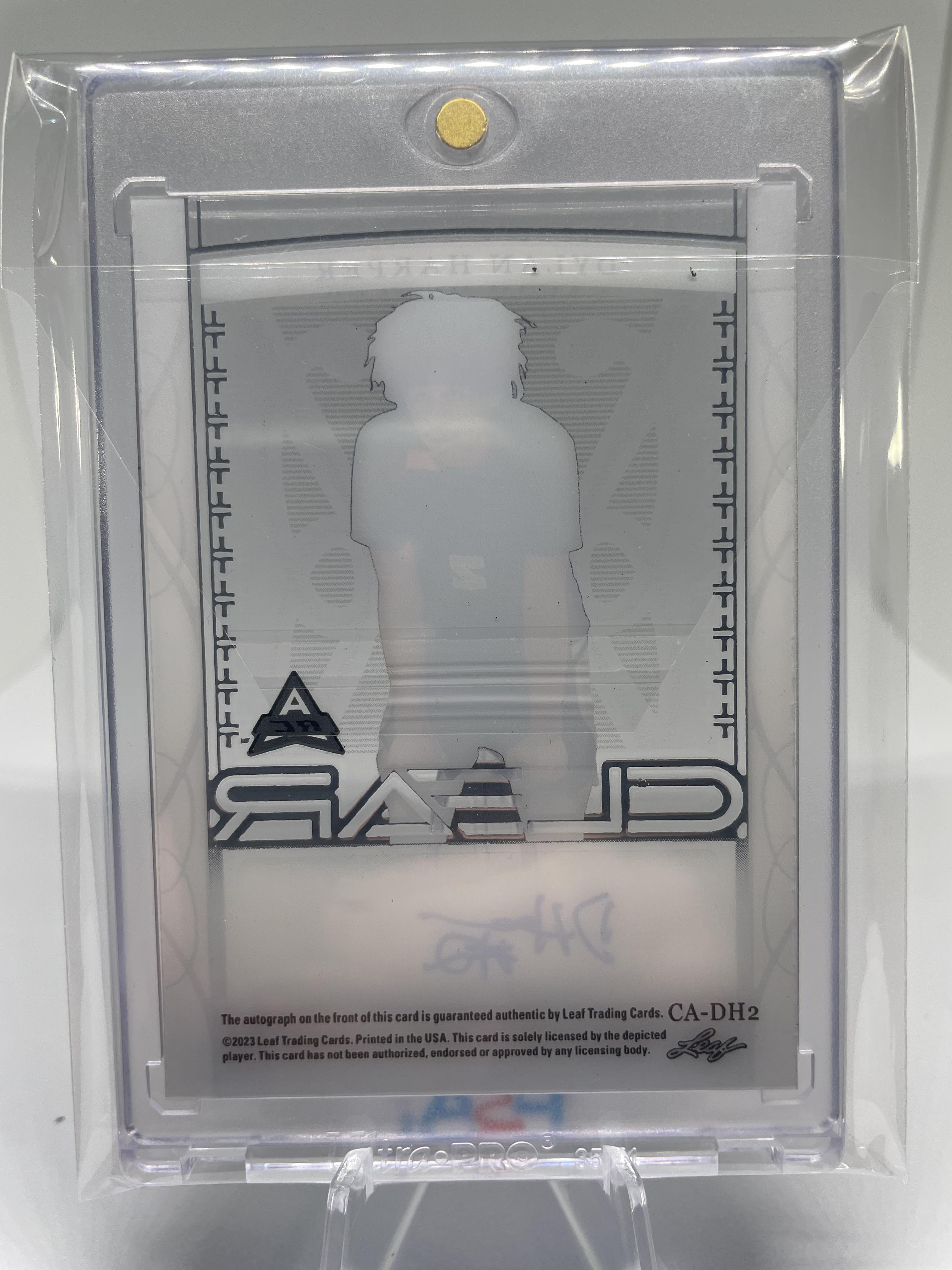2022-23 Leaf Trinity Clear Dylan Harper Silver Rookie Auto /49