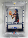 2022-23 Leaf Trinity Clear Johnuel Fland Blue Holo Rookie Auto /30