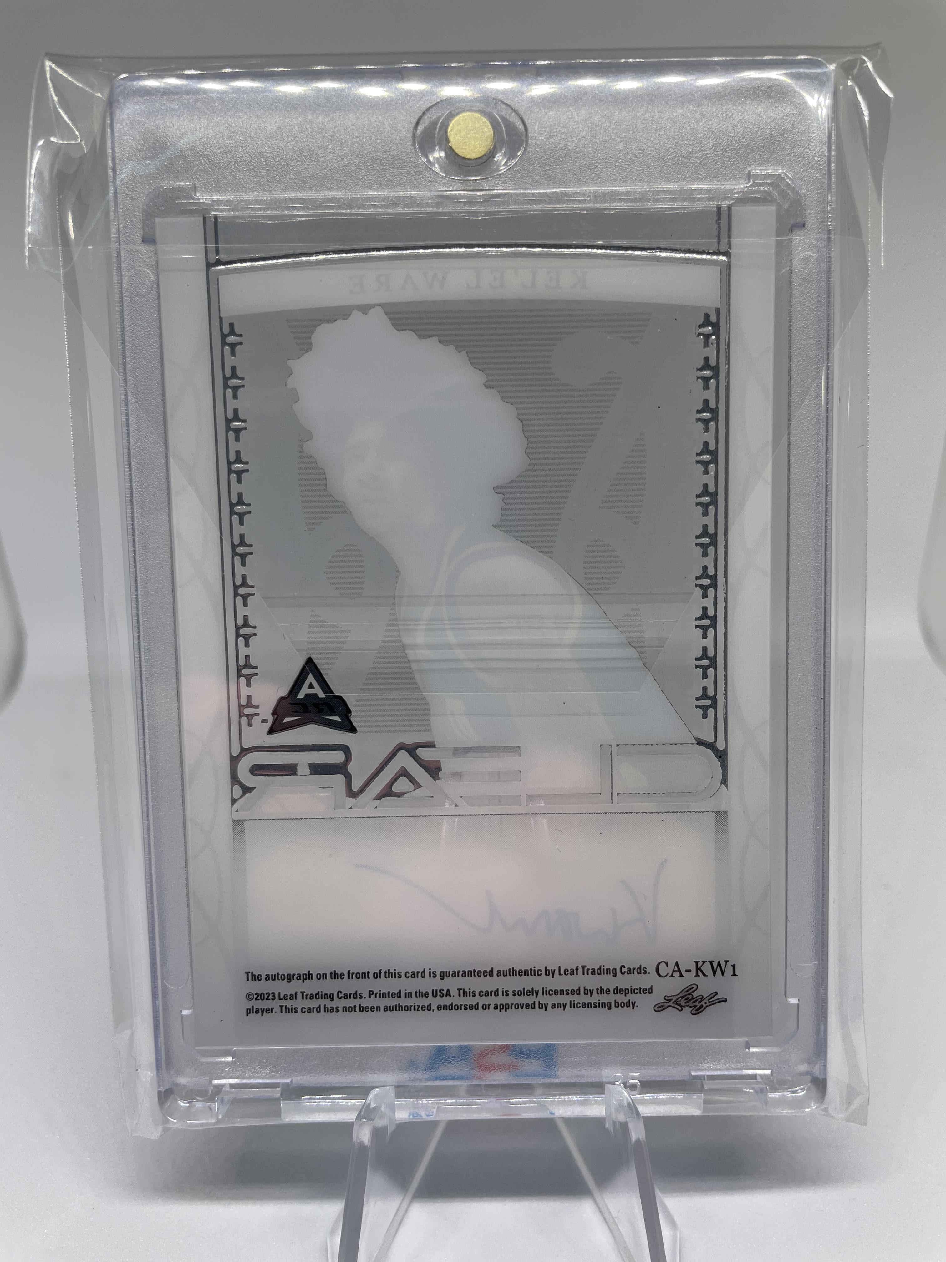 2022-23 Leaf Trinity Clear Kel'El Ware Silver Rookie Auto /49