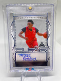 2022-23 Leaf Trinity Clear Tahaad Pettiford Blue Rookie Auto /30