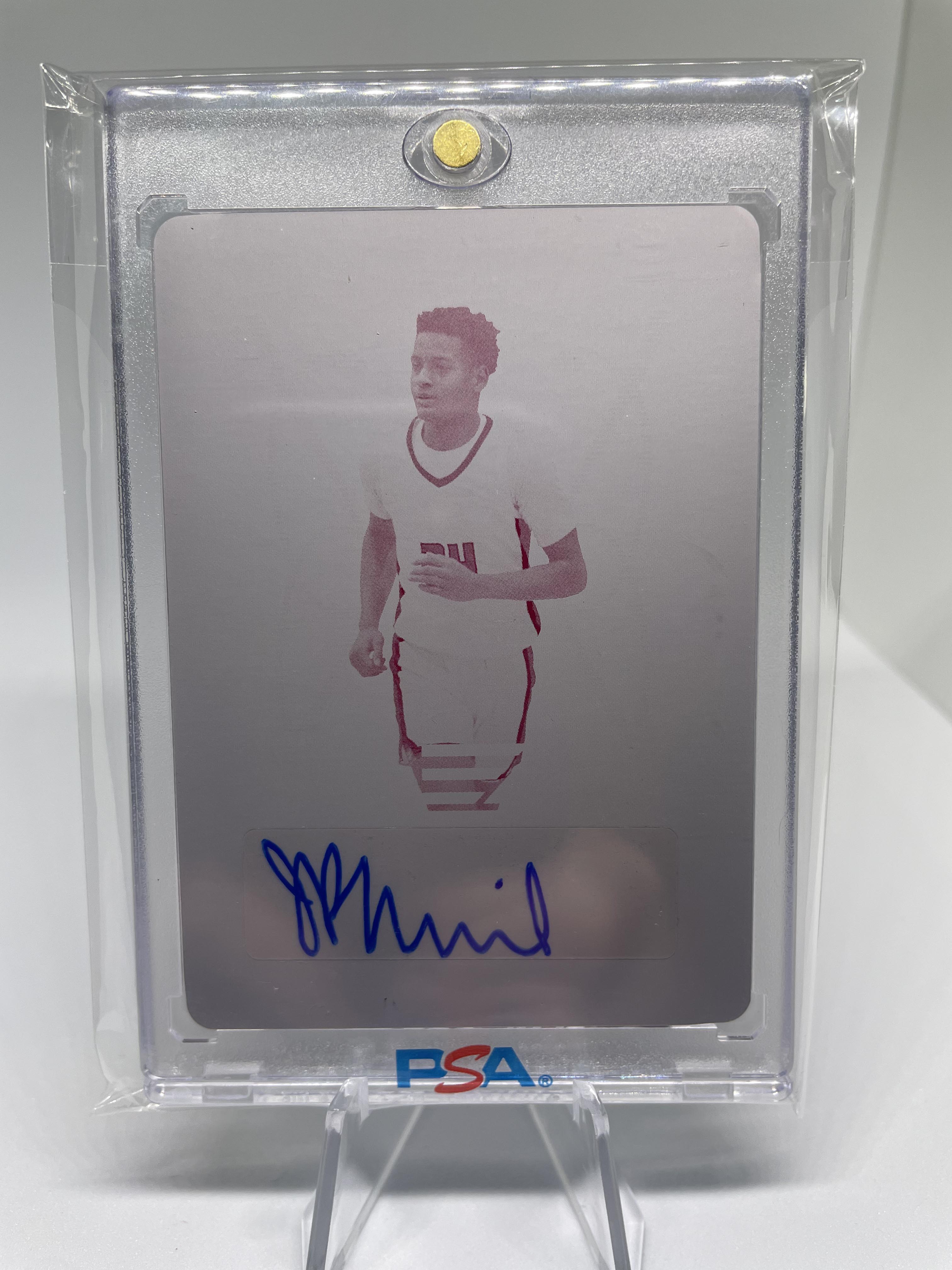 2022-23 Leaf Trinity Jamari Phillips 1/1 Magenta Printing Plate Rookie Auto