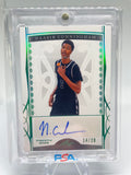 2022-23 Leaf Trinity Naasir Cunningham Green Holo Rookie Auto /20