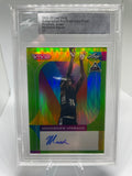 2022-23 Leaf Vivid Mackenzie Mgbako Green Prizm Production Proof Rookie Auto 1/1