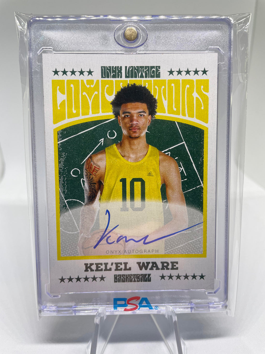 2022-23 Onyx Vintage Kel'el Ware Blue On-Card Rookie Auto /400
