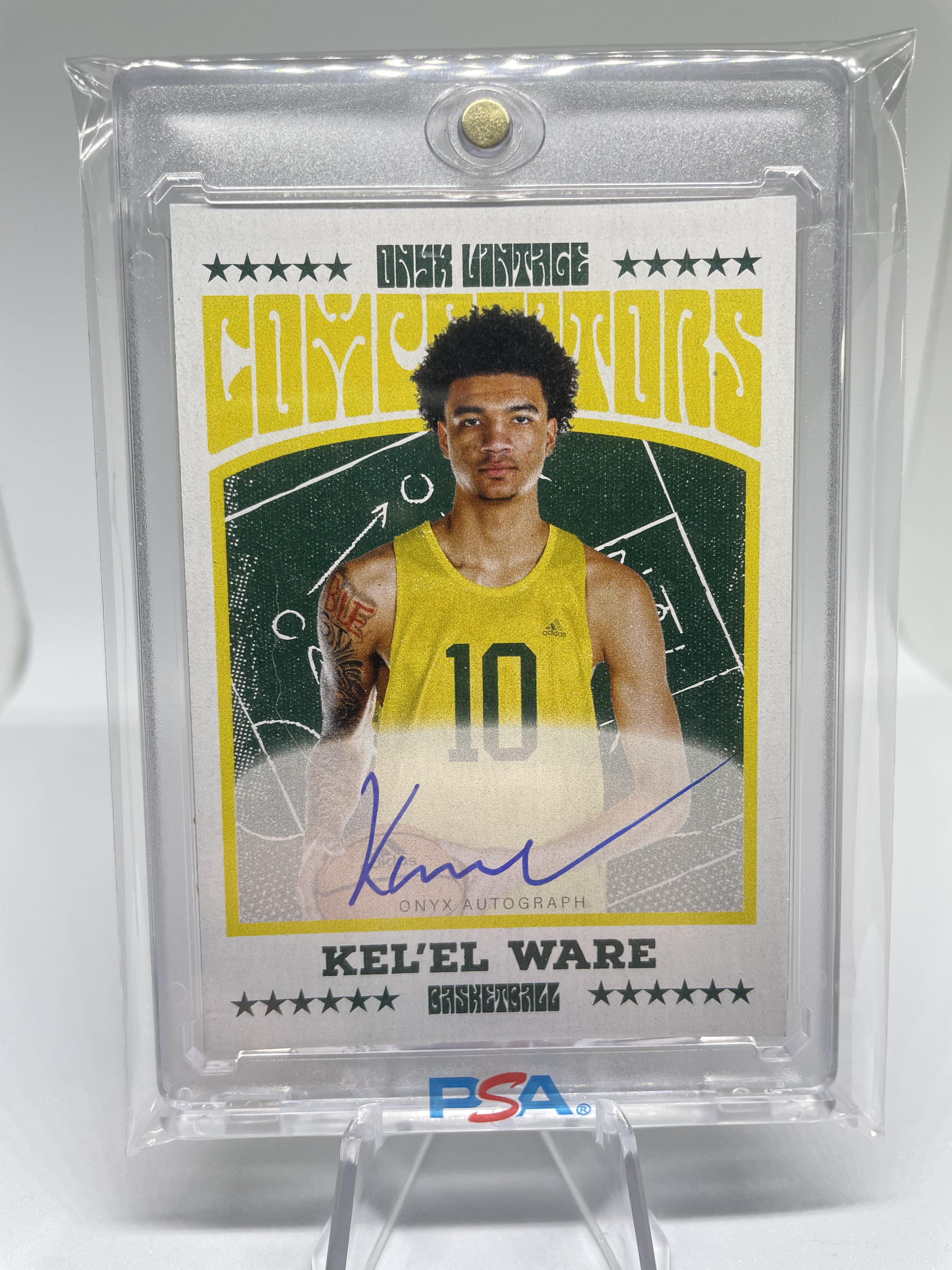 2022-23 Onyx Vintage Kel'el Ware Blue On-Card Rookie Auto /400