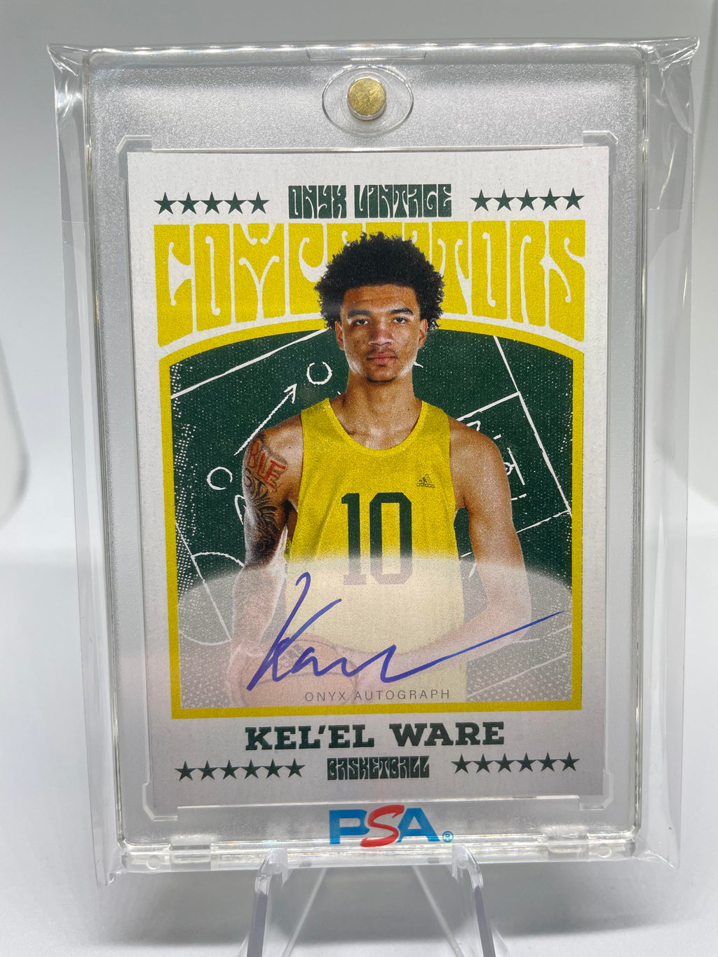 2022-23 Onyx Vintage Kel'el Ware Blue On-Card Rookie Auto /400