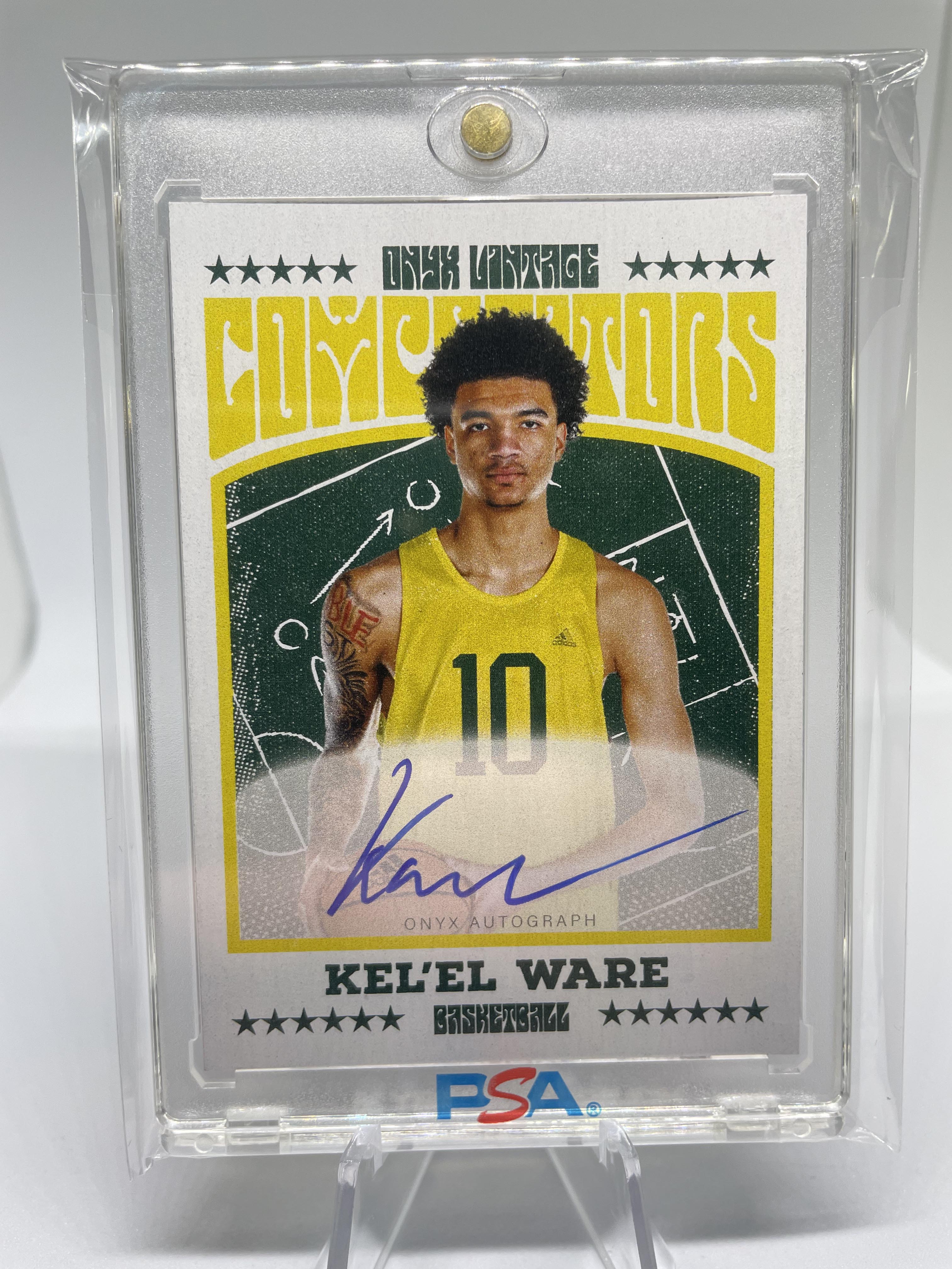2022-23 Onyx Vintage Kel'el Ware Blue On-Card Rookie Auto /400