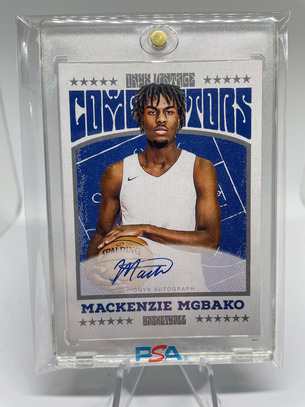 2022-23 Onyx Vintage Mackenzie Mgbako Blue Rookie Auto /400