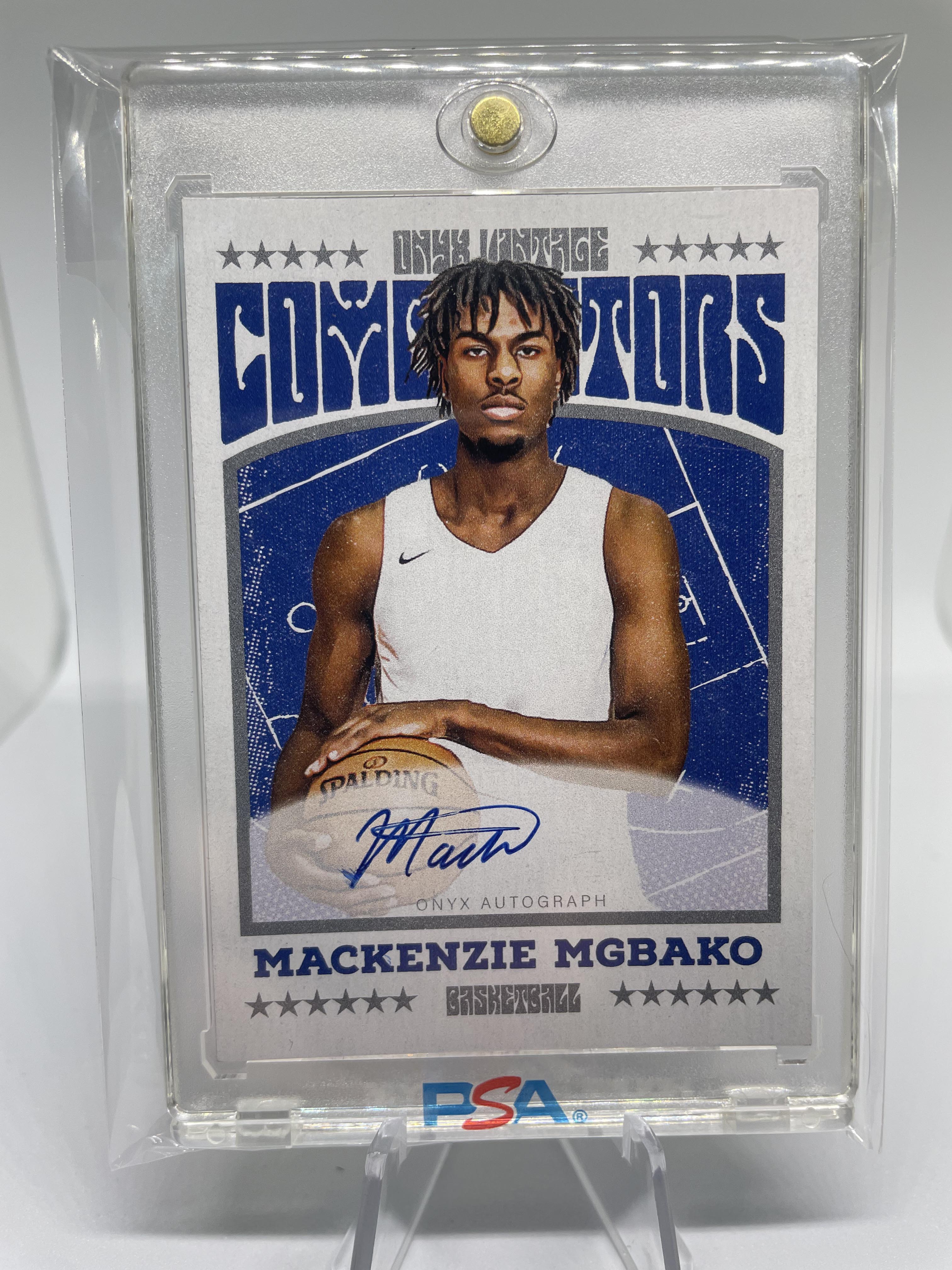 2022-23 Onyx Vintage Mackenzie Mgbako Blue Rookie Auto /400