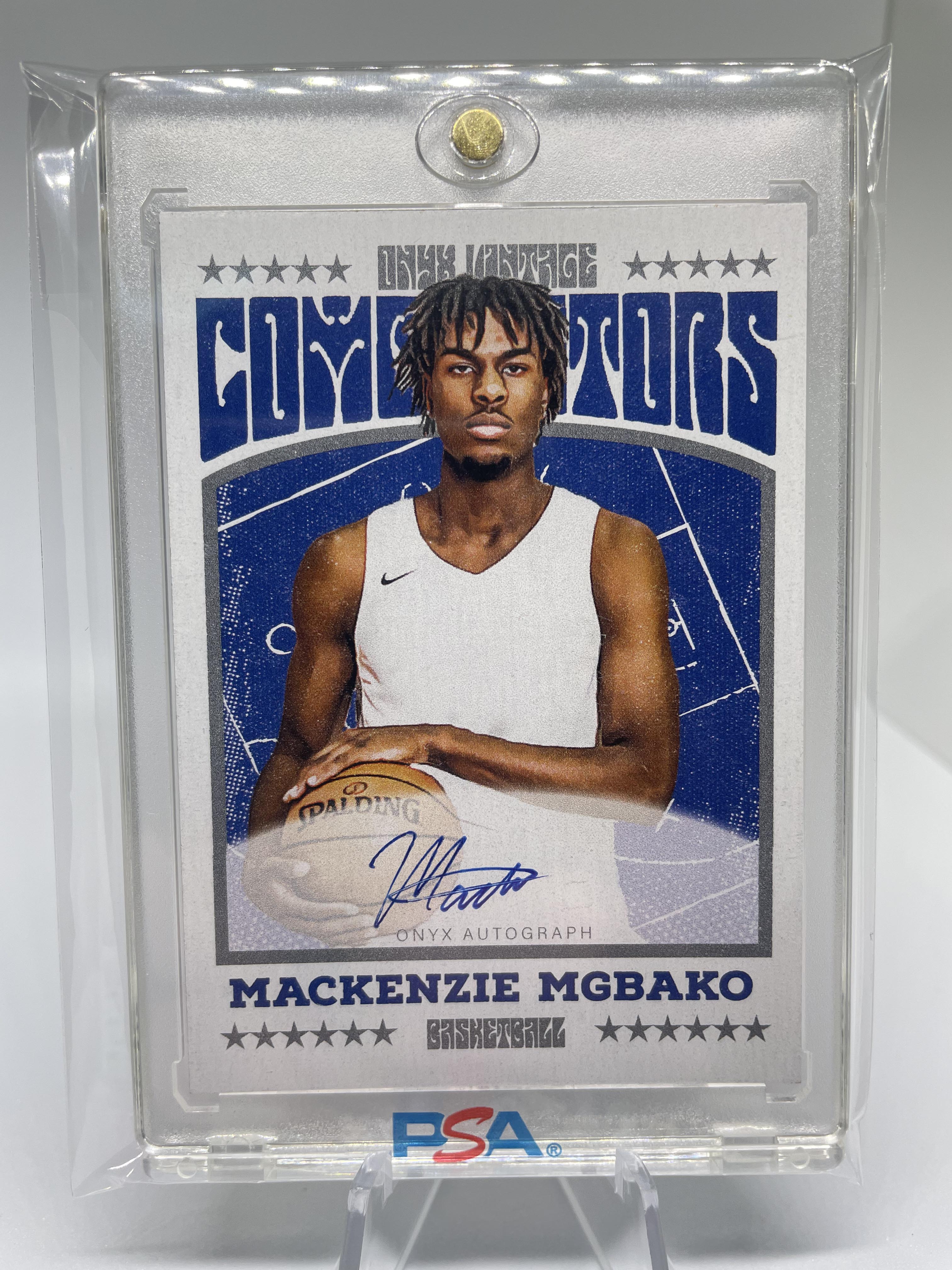 2022-23 Onyx Vintage Mackenzie Mgbako Blue Rookie Auto /400