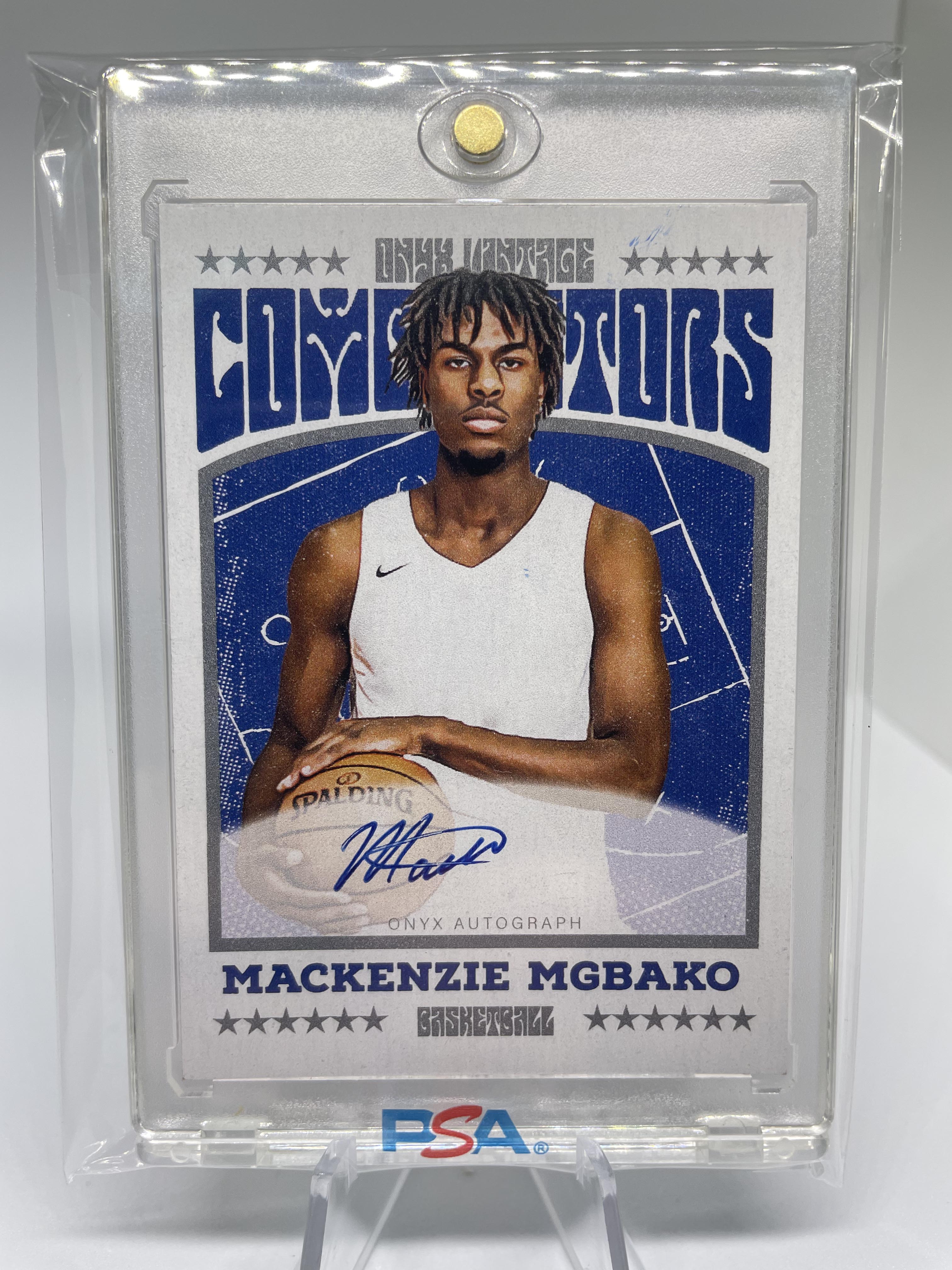 2022-23 Onyx Vintage Mackenzie Mgbako Blue Rookie Auto /400