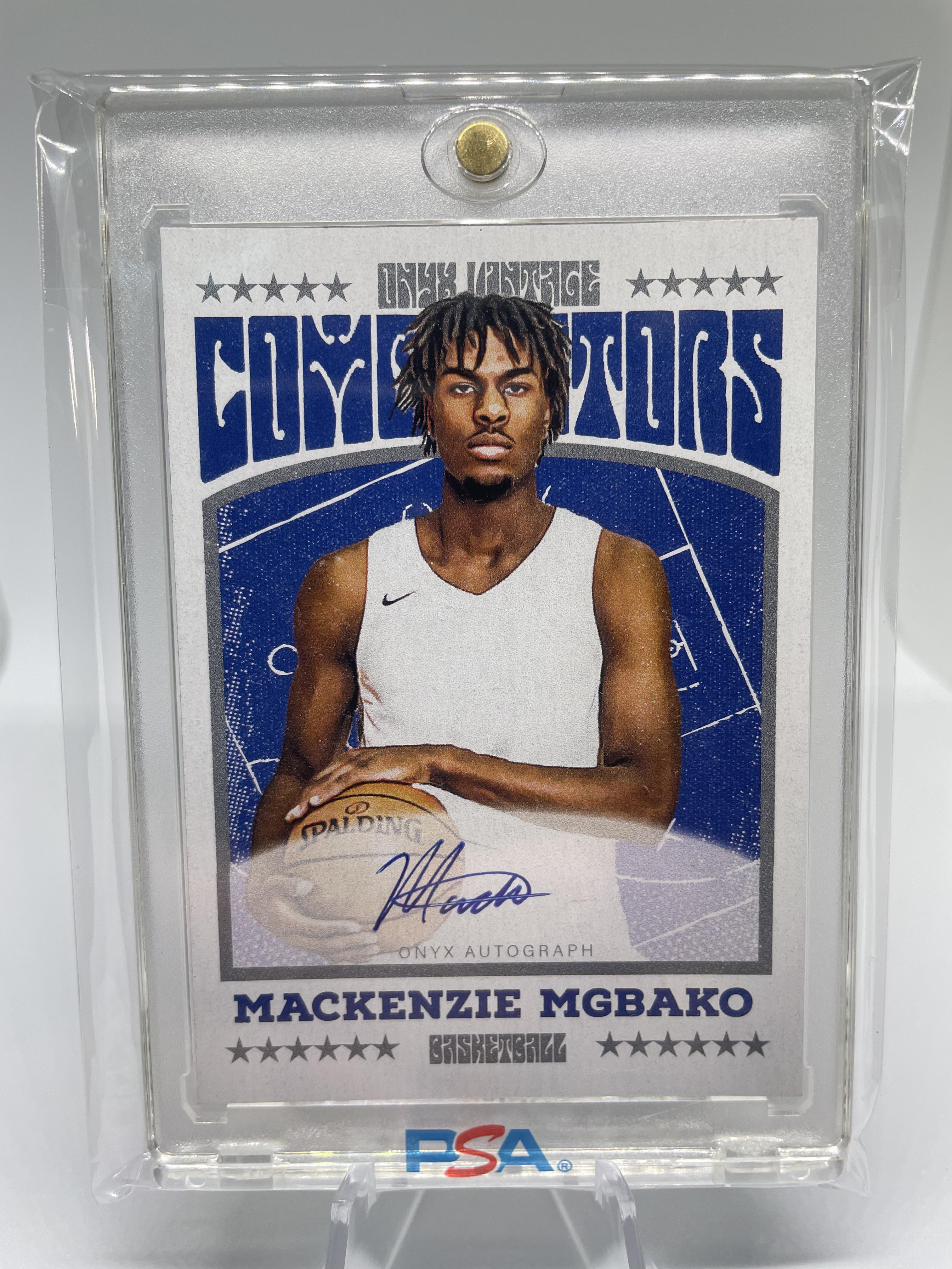 2022-23 Onyx Vintage Mackenzie Mgbako Blue Rookie Auto /400