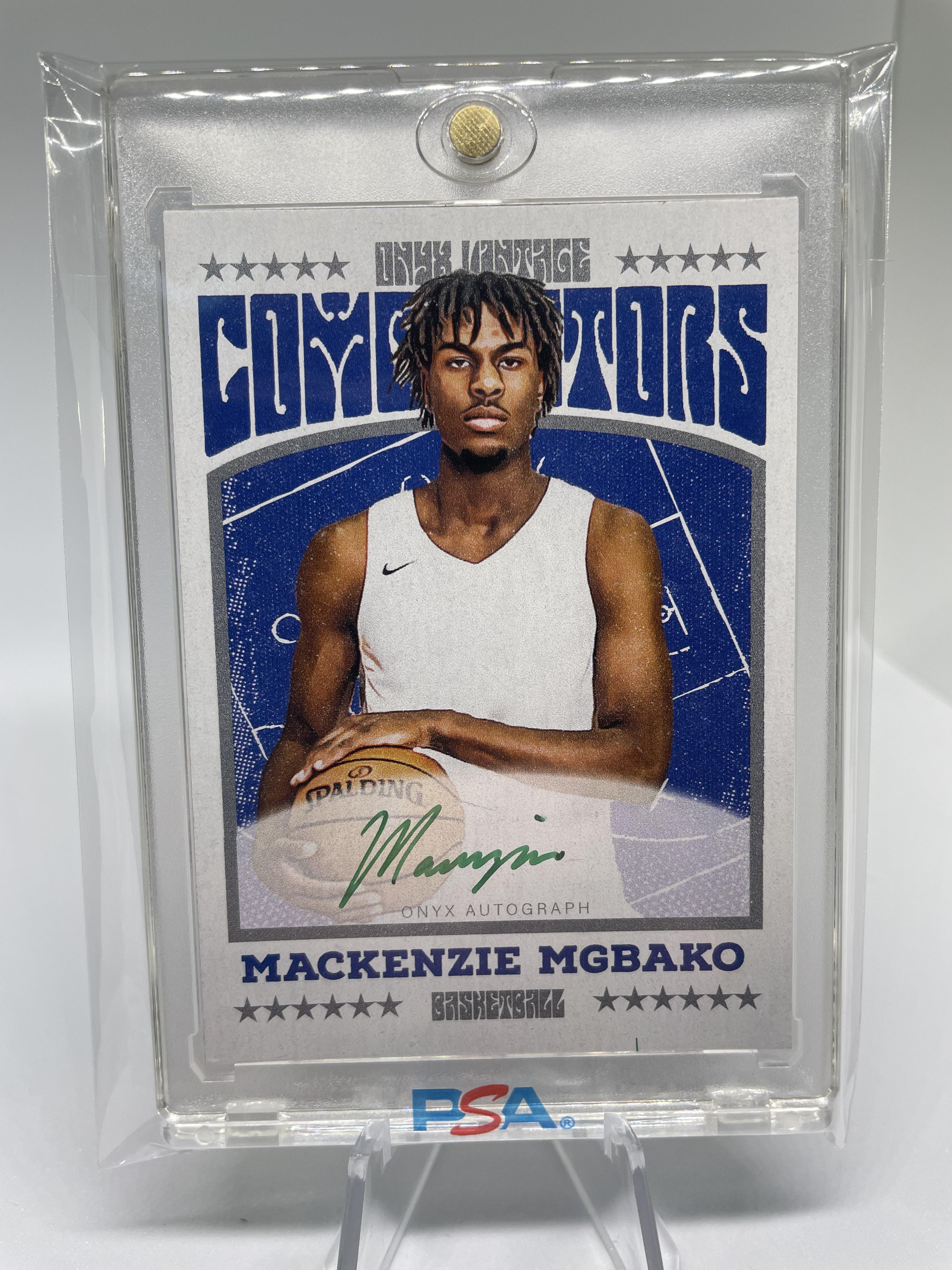 2022-23 Onyx Vintage Mackenzie Mgbako Green On-Card Rookie Auto /50