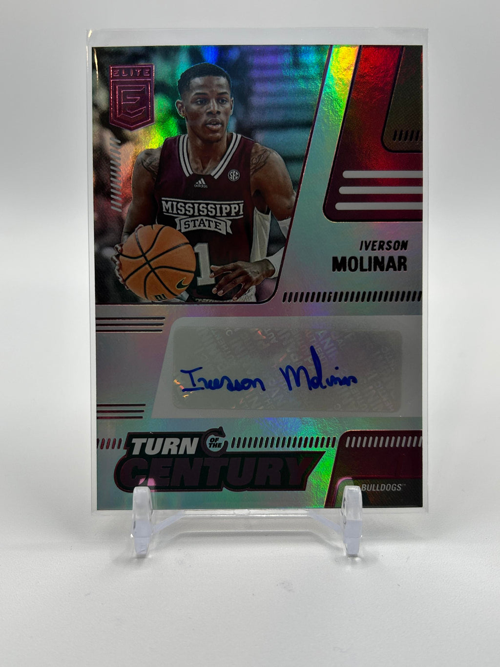 2022-23 Panini Chronicles Draft Iverson Molinar Turn of Century Pink Rookie Auto