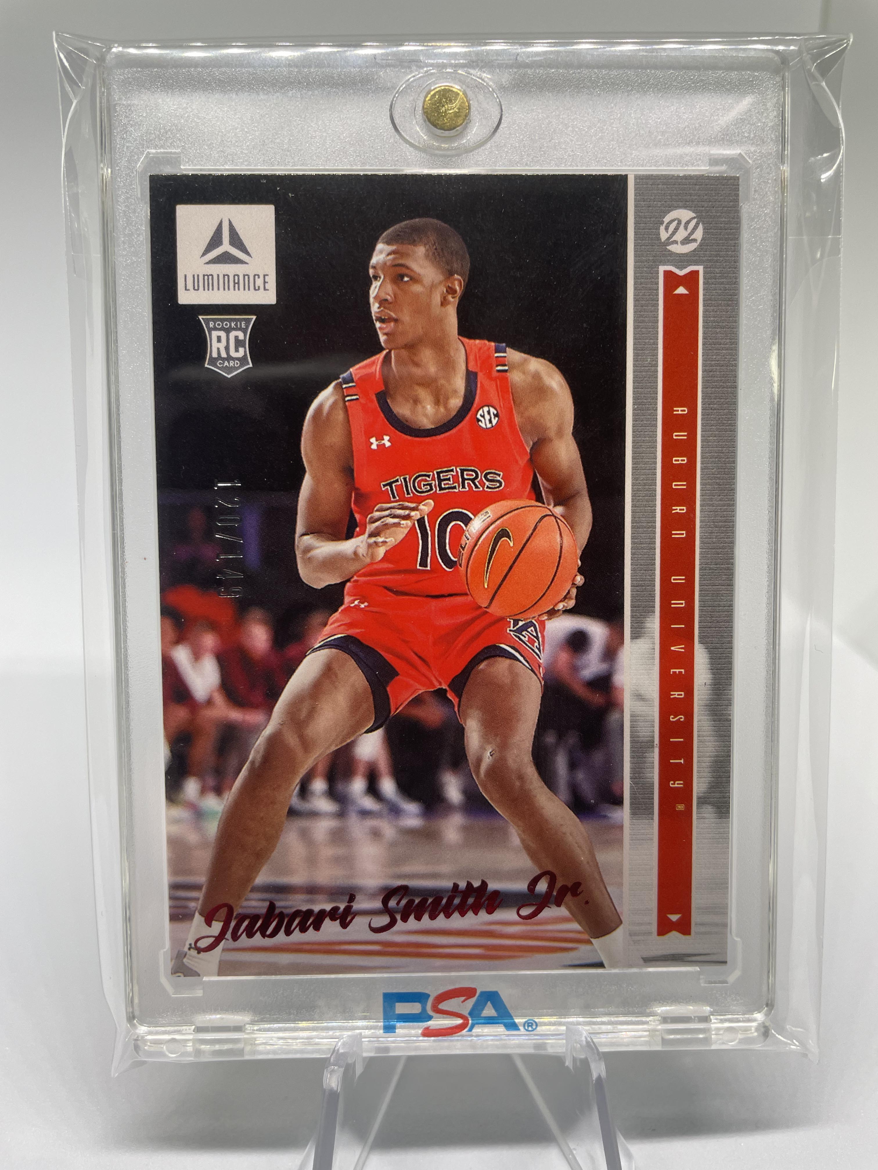 2022-23 Panini Chronicles Draft Jabari Smith Jr Luminance Red Foil Rookie /149