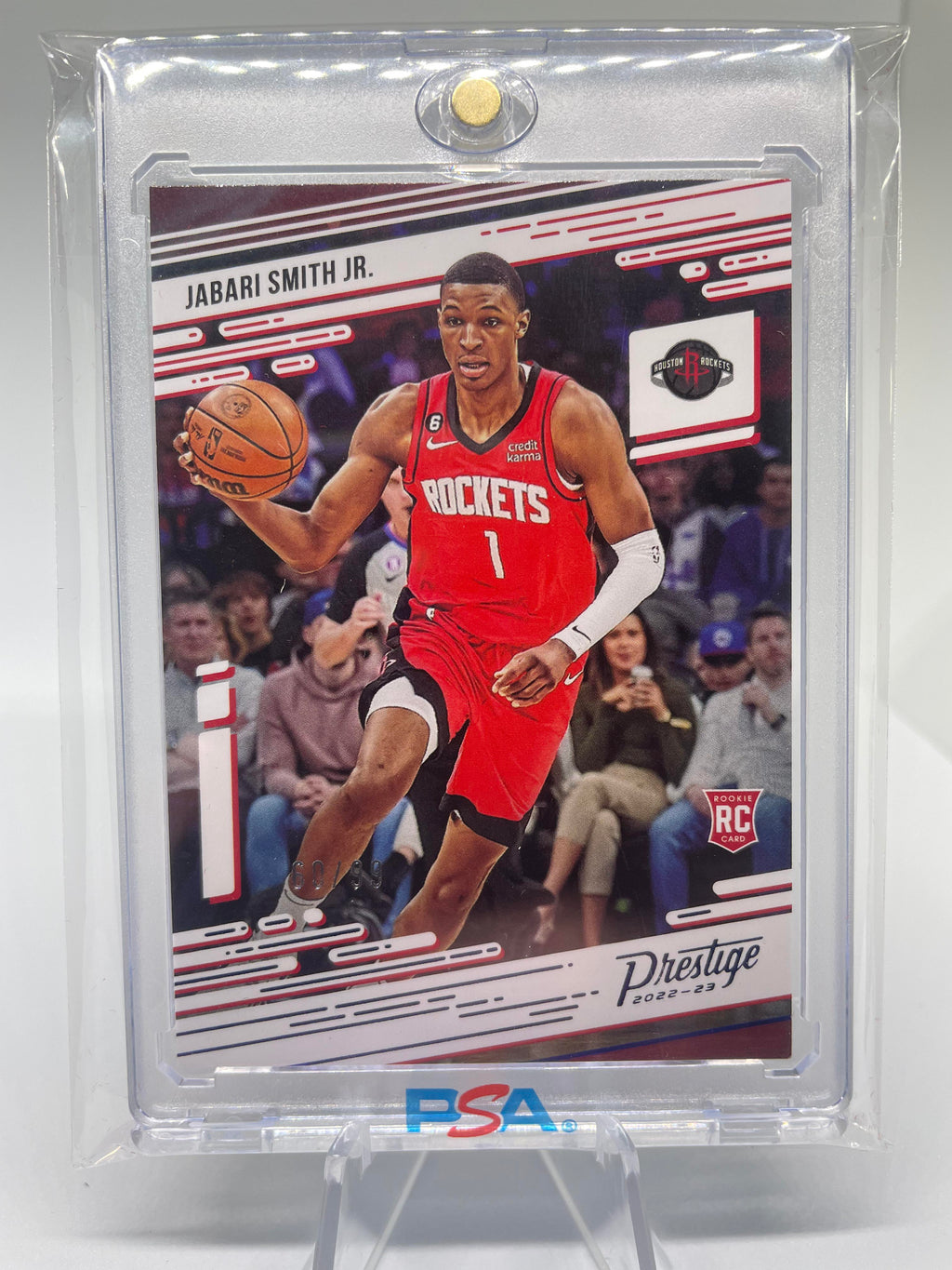 2022-23 Panini Chronicles Jabari Smith Jr Prestige Blue Parallel Rookie /99