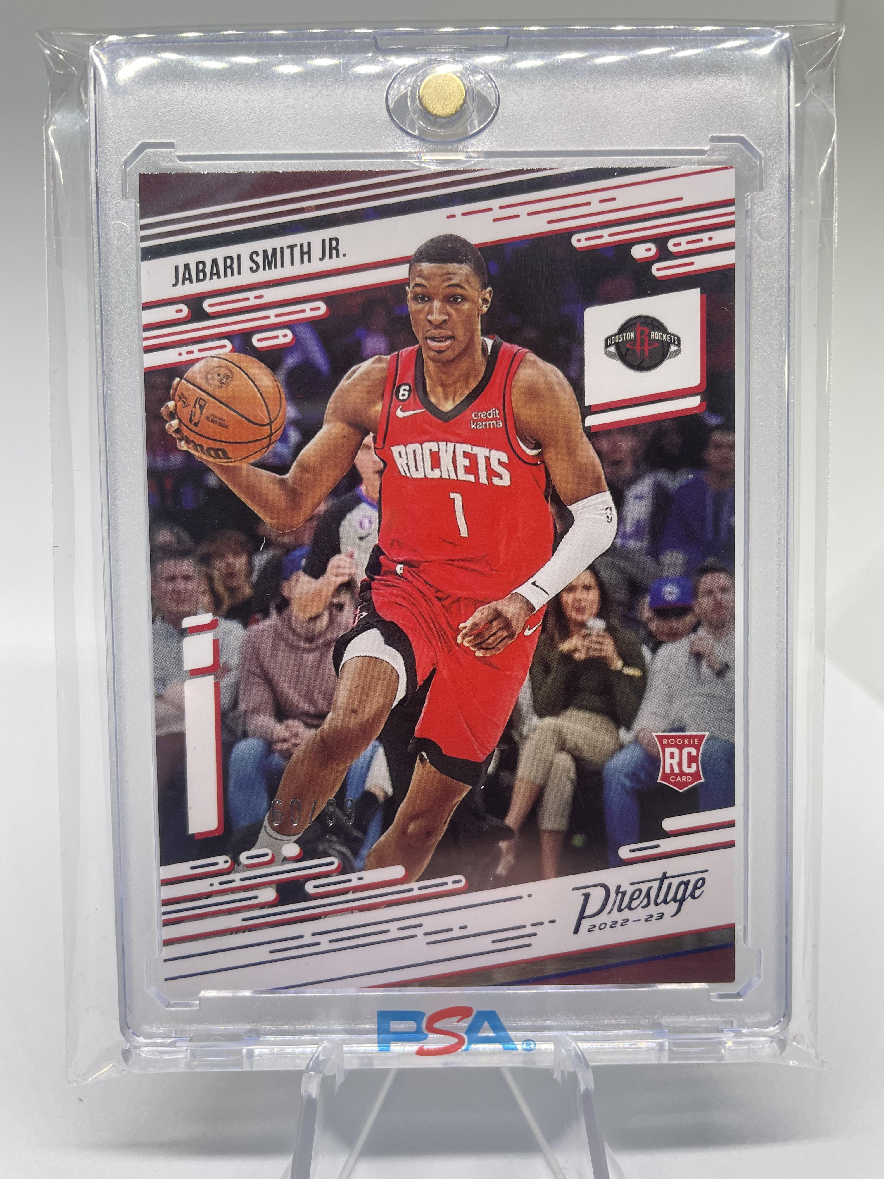 2022-23 Panini Chronicles Jabari Smith Jr Prestige Blue Parallel Rookie /99