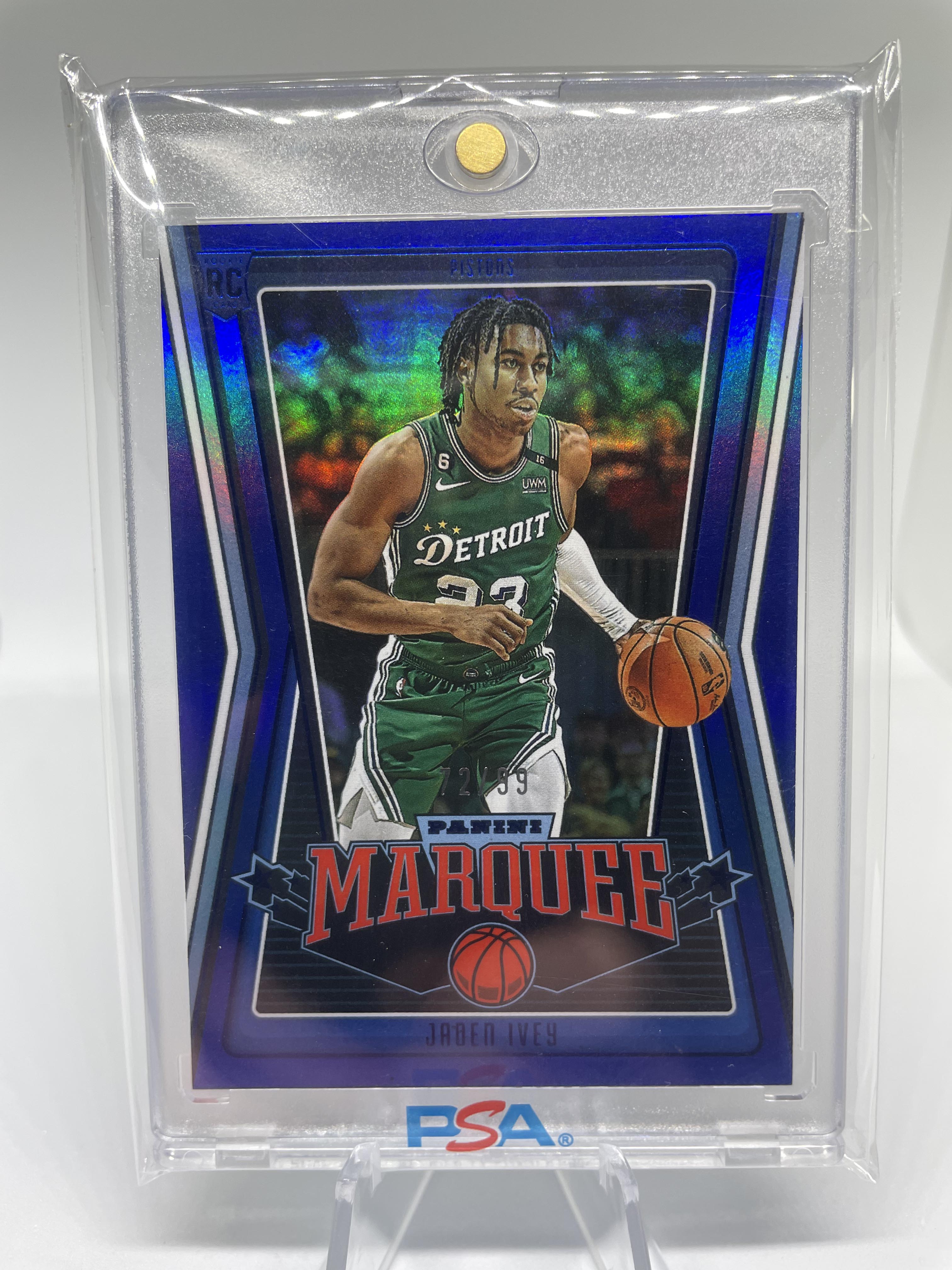 2022-23 Panini Chronicles Jaden Ivey Marquee Blue Foil Rookie SP /99