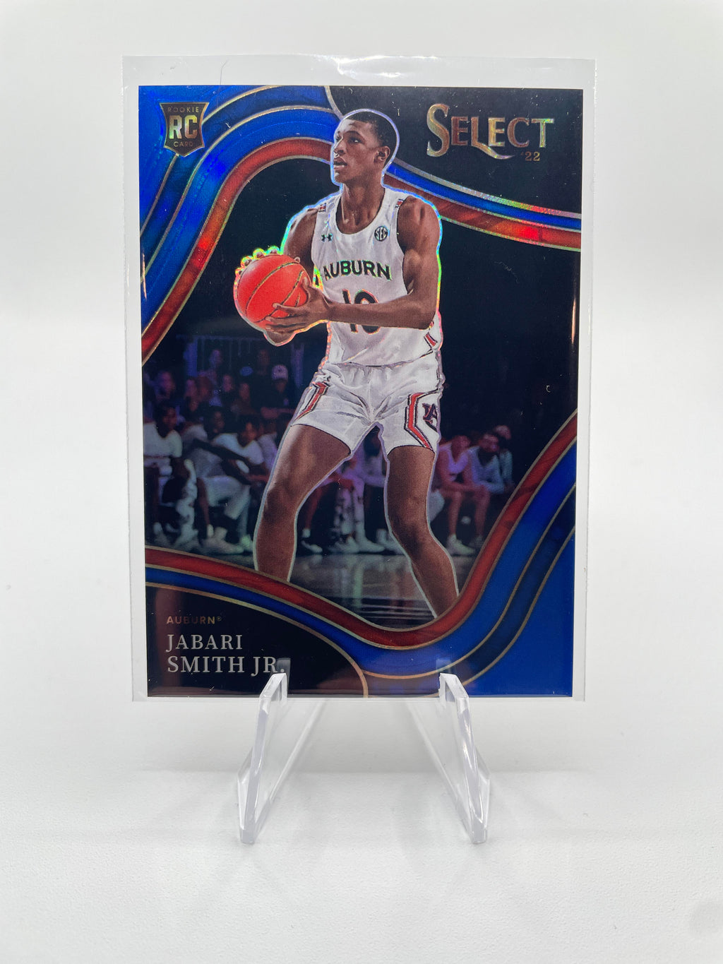 2022-23 Panini Chronicles Select Jabari Smith Jr Blue Prizm Rookie /99
