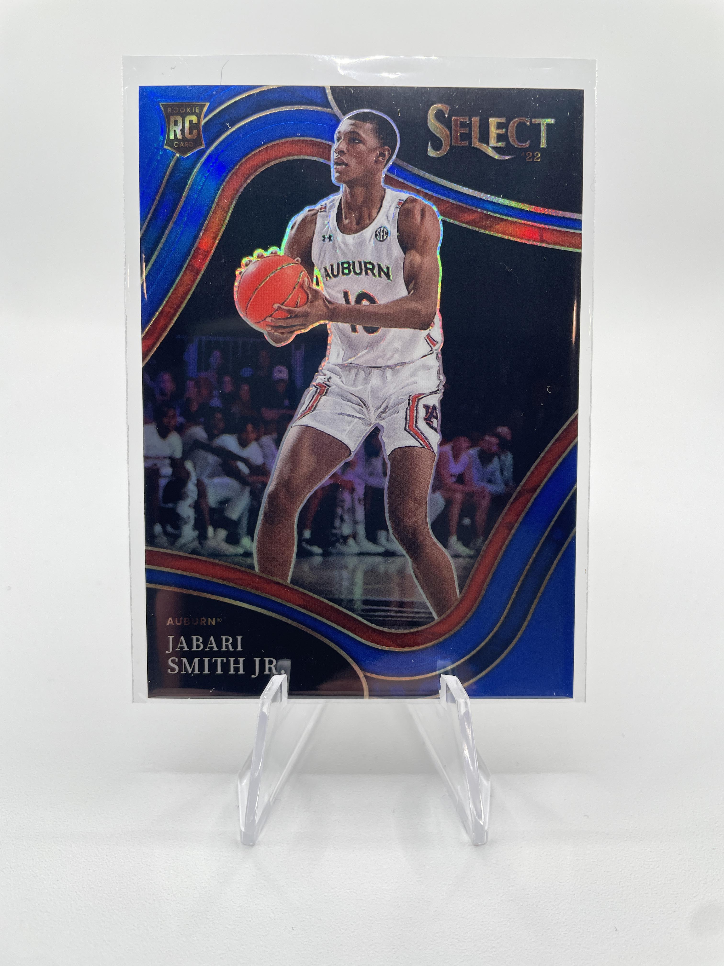 2022-23 Panini Chronicles Select Jabari Smith Jr Blue Prizm Rookie /99