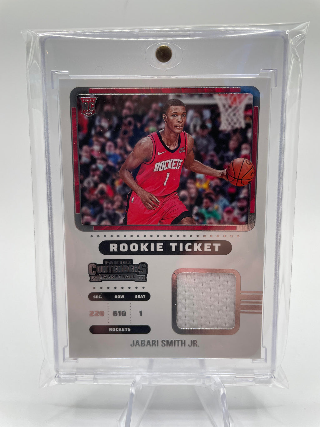 2022-23 Panini Contenders Jabari Smith Jr. Rookie Ticket Patch SP