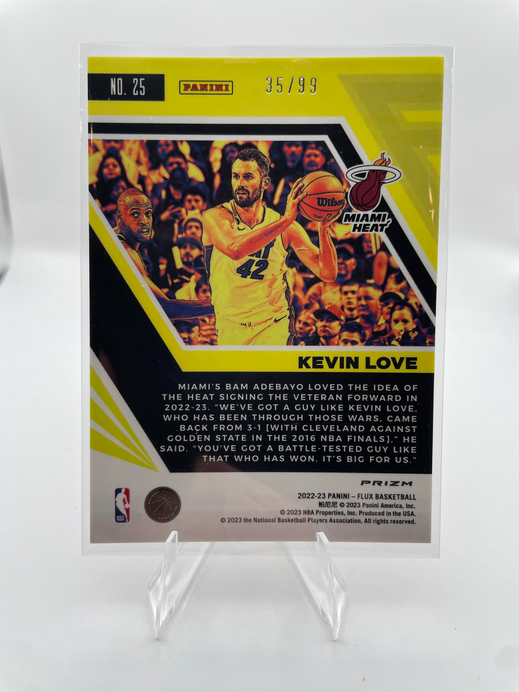 2022-23 Panini Flux Kevin Love Red Pulsar Prizm /99