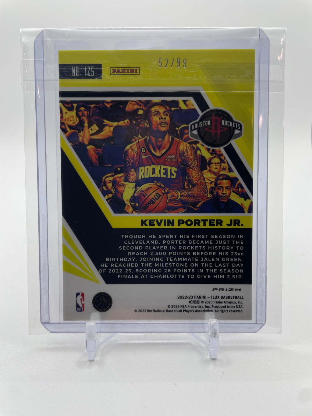 2022-23 Panini Flux Kevin Porter Jr. Red Pulsar Prizm /99