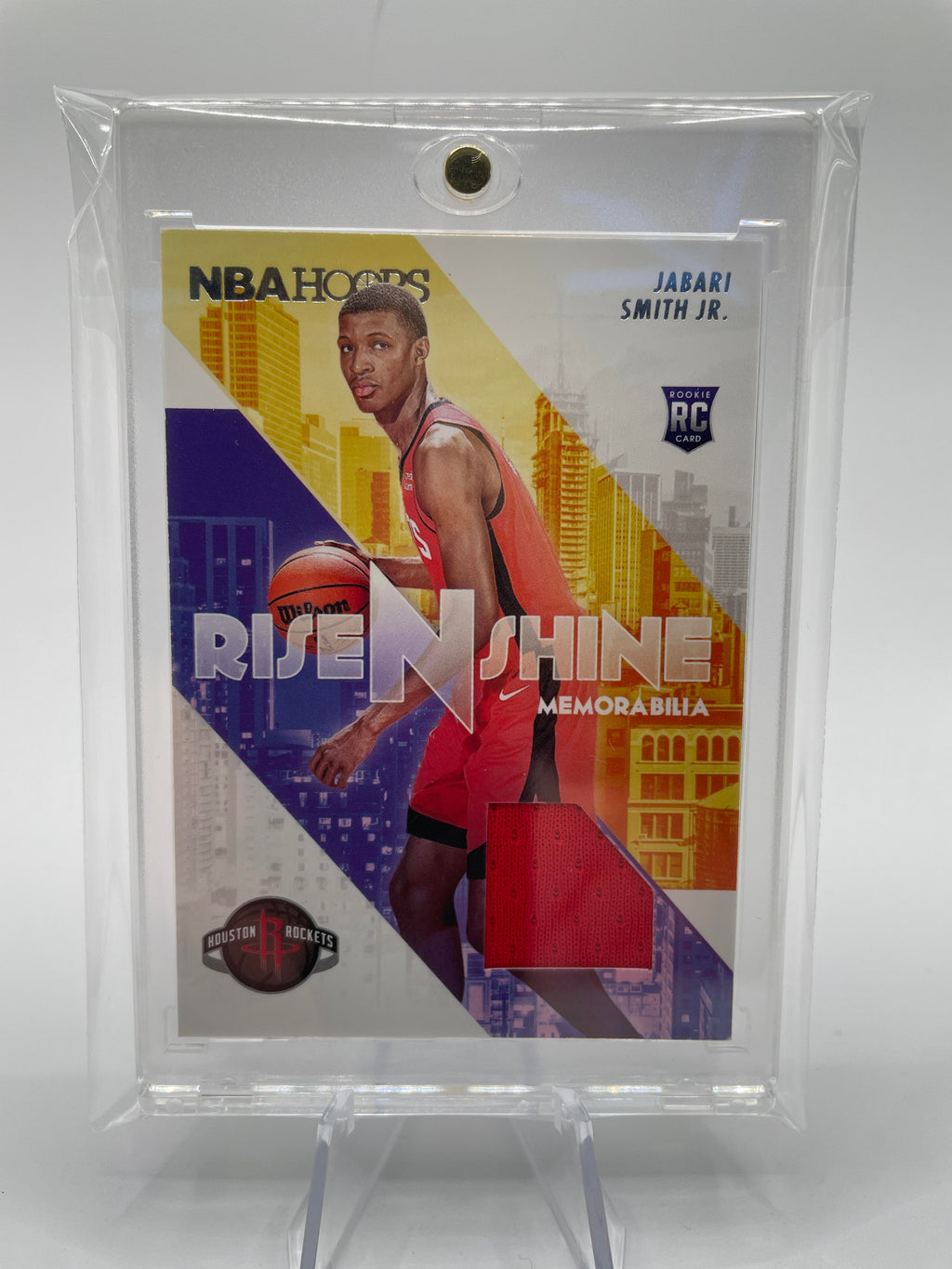 2022-23 Panini NBA Hoops Jabari Smith Jr. Rise N Shine Rookie Patch SP