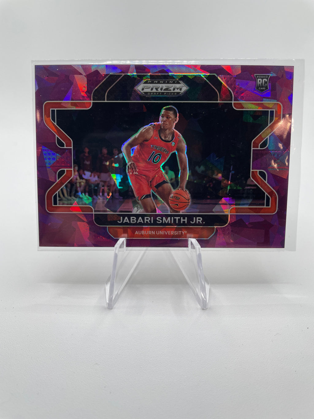 2022-23 Panini Prizm Draft Pick Jabari Smith Jr Purple Ice Variation Rookie /149