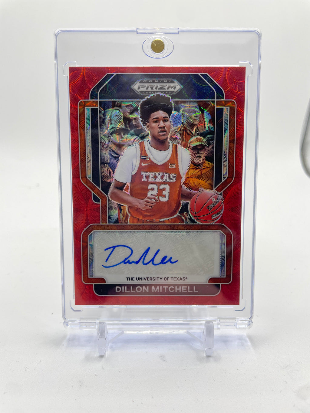 2022-23 Panini Prizm Draft Picks Dillon Mitchell Choice Red Prizm Auto /88