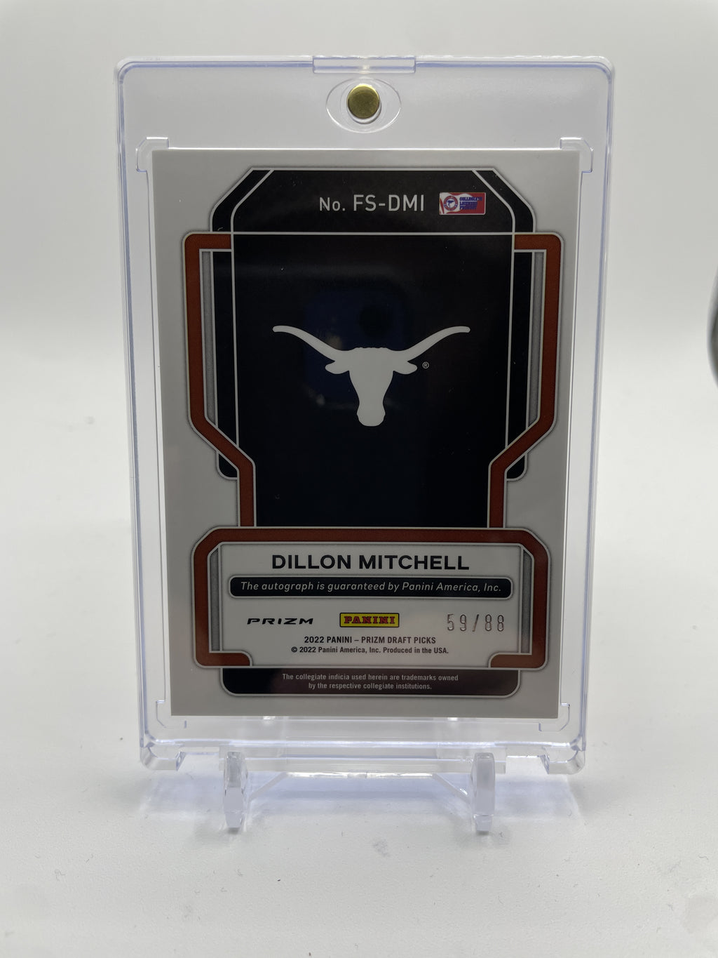 2022-23 Panini Prizm Draft Picks Dillon Mitchell Choice Red Prizm Auto /88