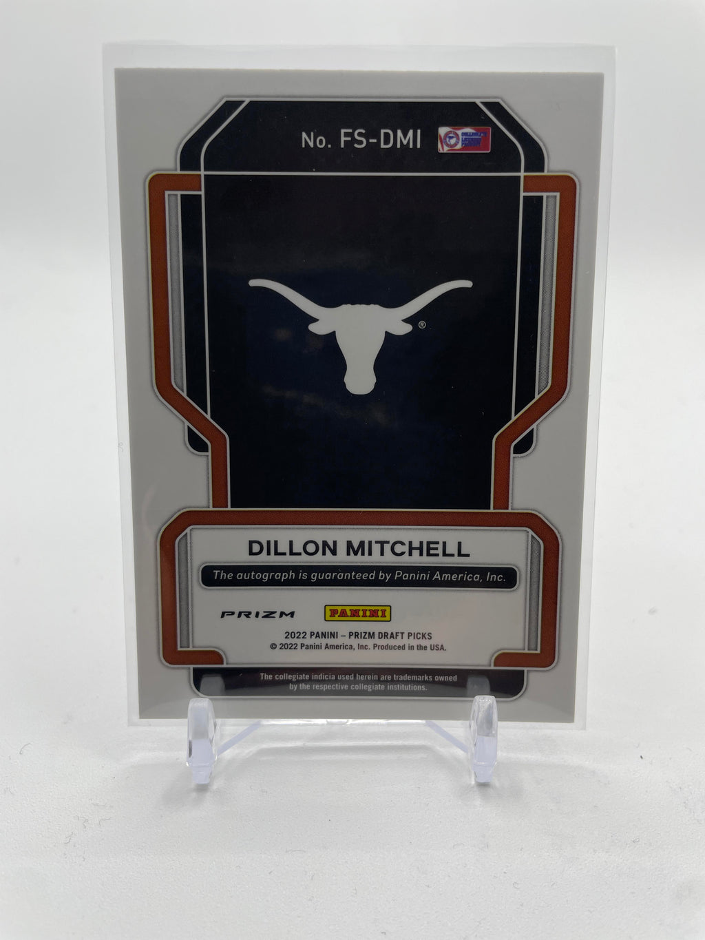 2022-23 Panini Prizm Draft Picks Dillon Mitchell Silver Prizm Auto
