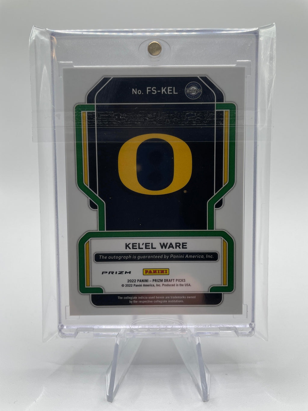 2022-23 Panini Prizm Draft Picks Kel'El Ware Green Prizm Rookie Auto #FS-KEL
