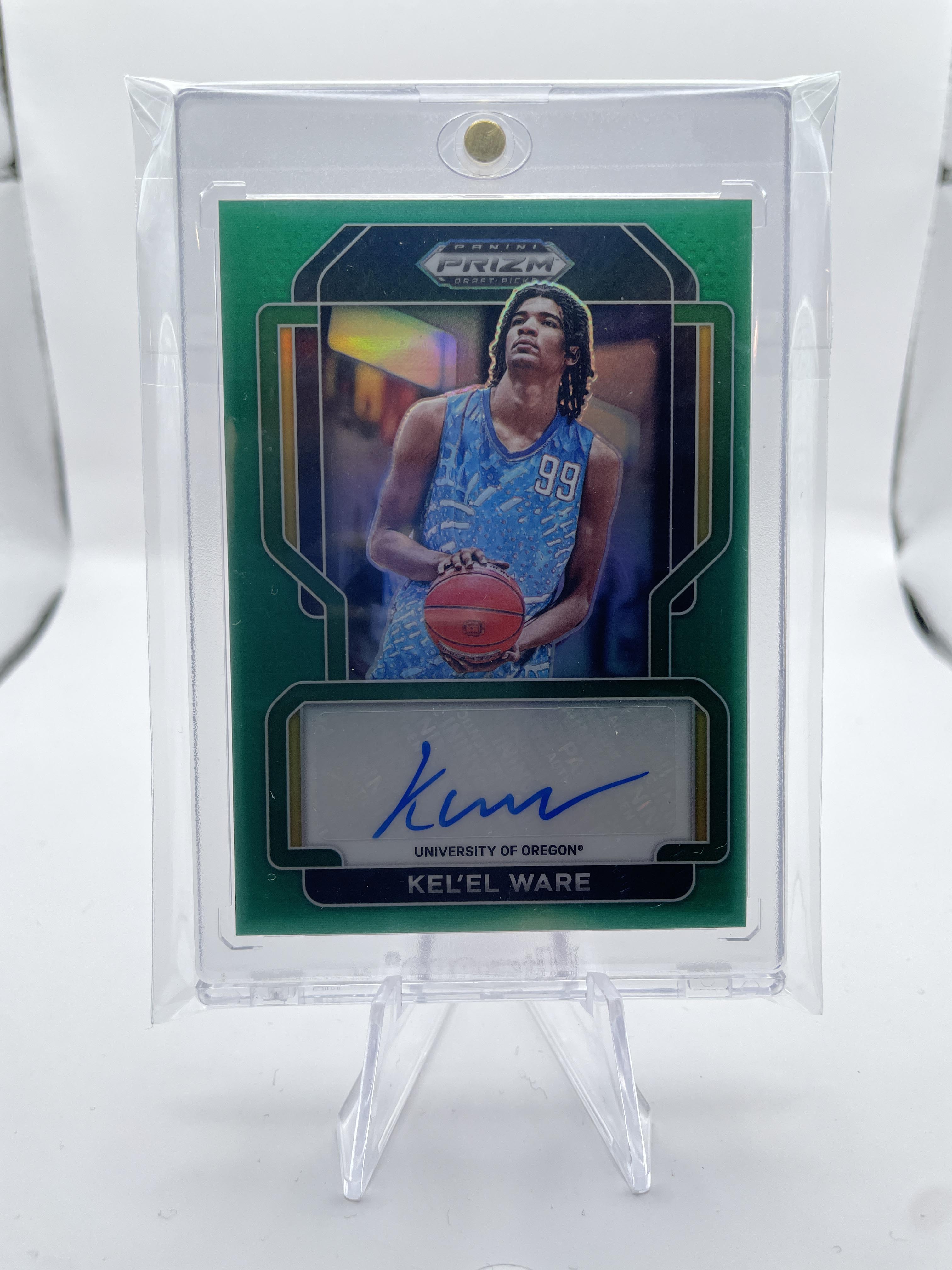 2022-23 Panini Prizm Draft Picks Kel'El Ware Green Prizm Rookie Auto #FS-KEL
